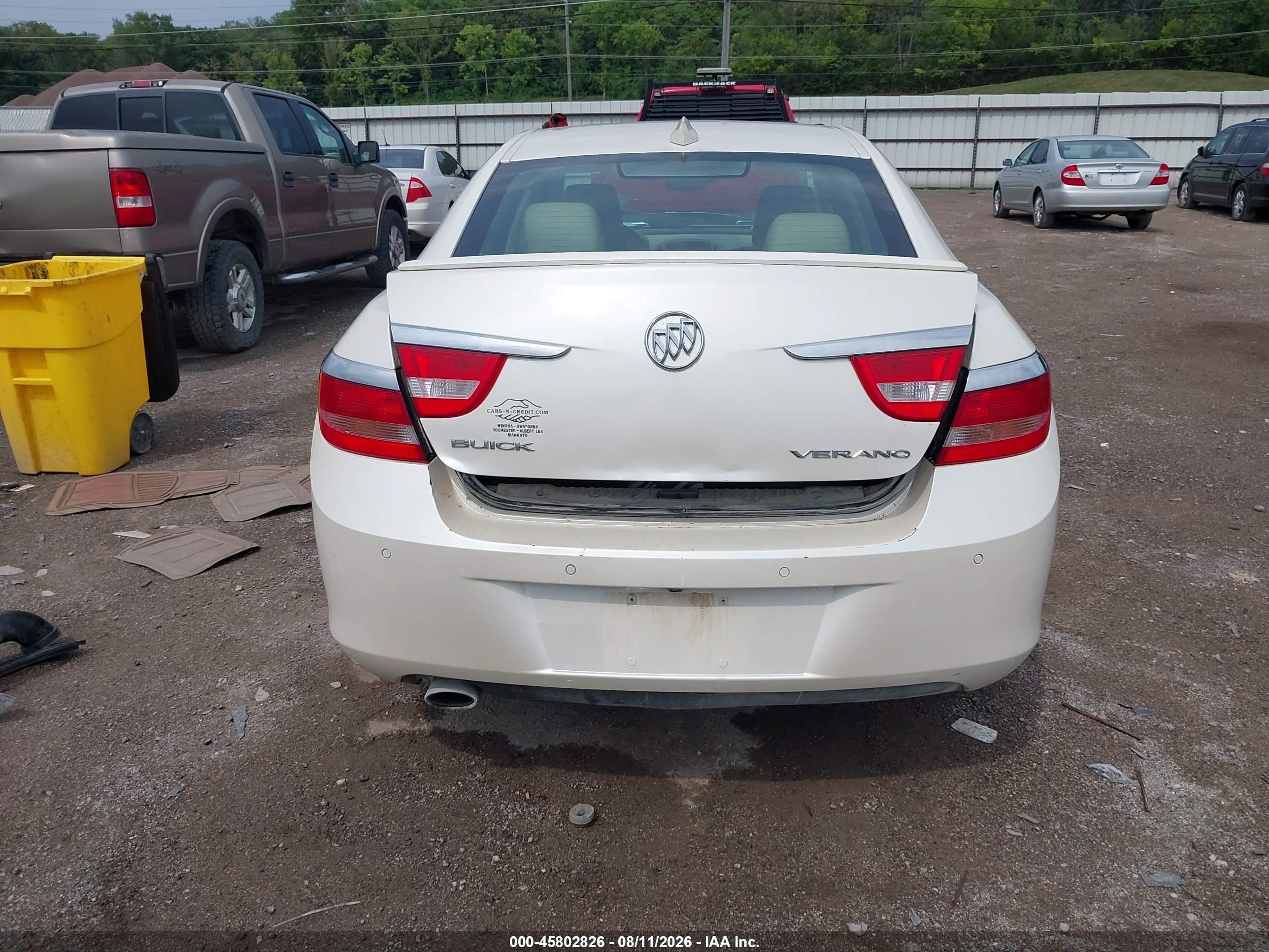 2015 Buick Verano Convenience Group Белый vin: 1G4PR5SK6F4162485