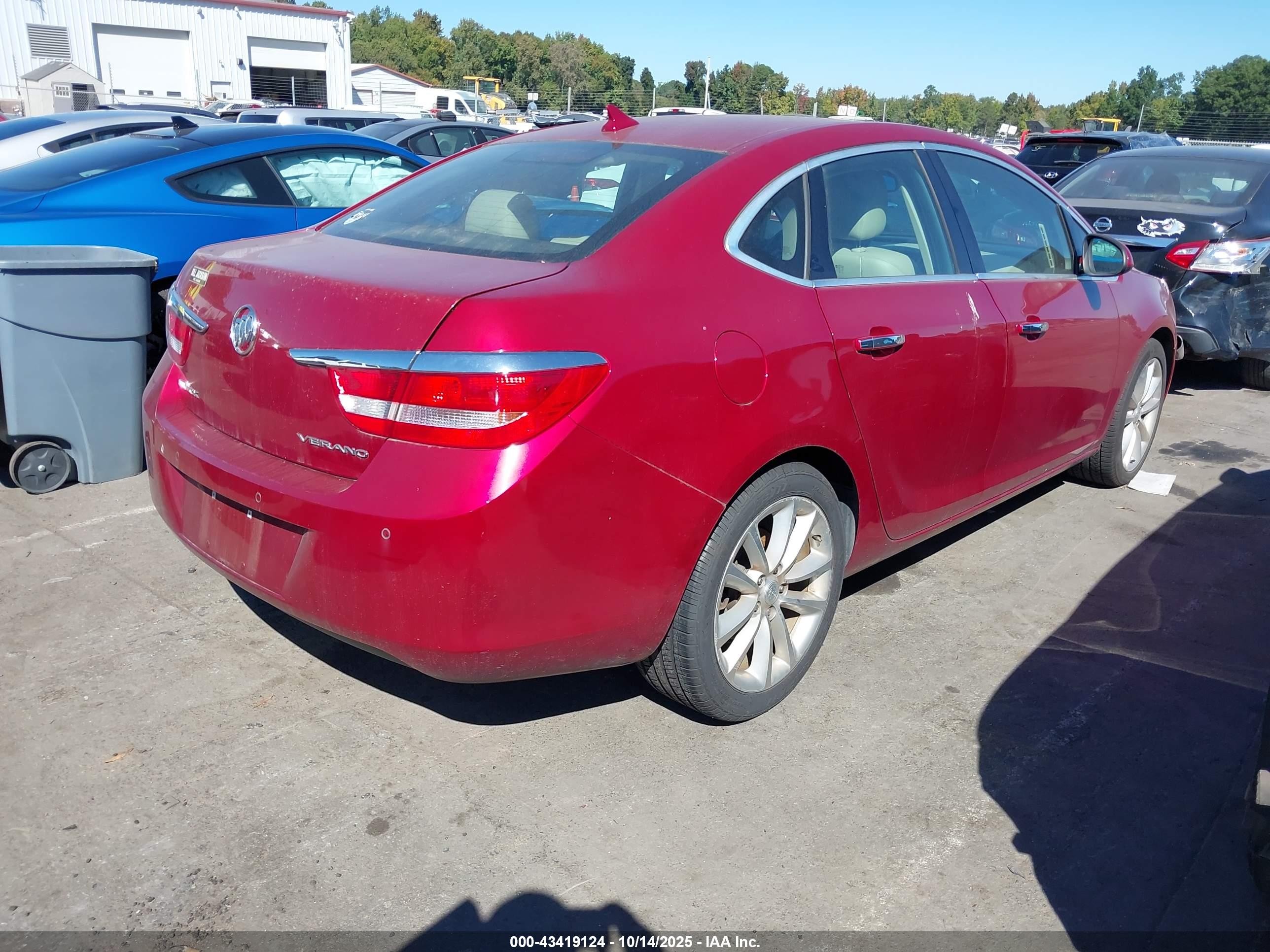 2014 Buick Verano Convenience Group Red vin: 1G4PR5SK7E4110877