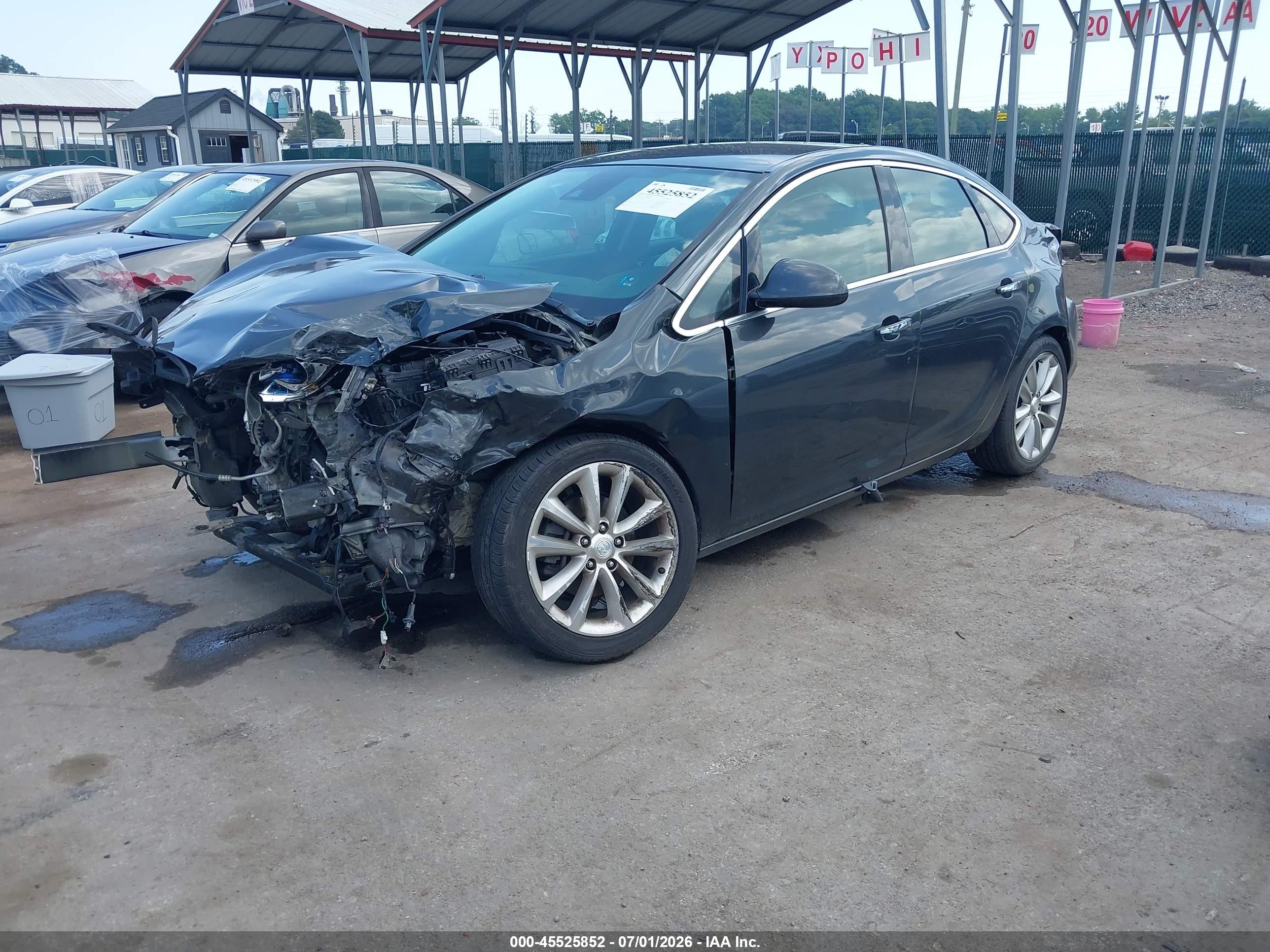 2014 Buick Verano Convenience Group Gray vin: 1G4PR5SK7E4202409