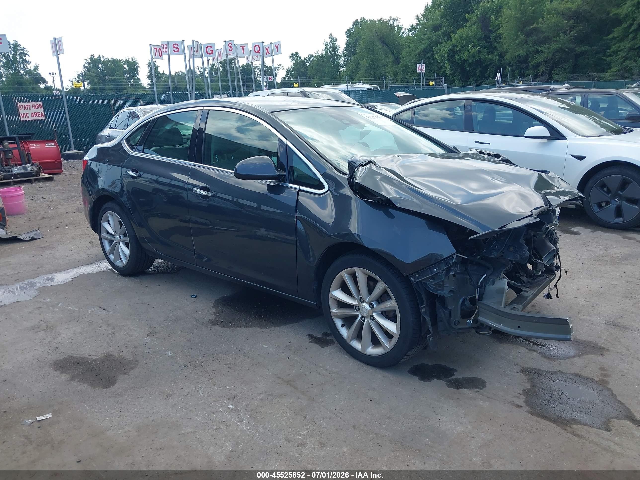 2014 Buick Verano Convenience Group Gray vin: 1G4PR5SK7E4202409