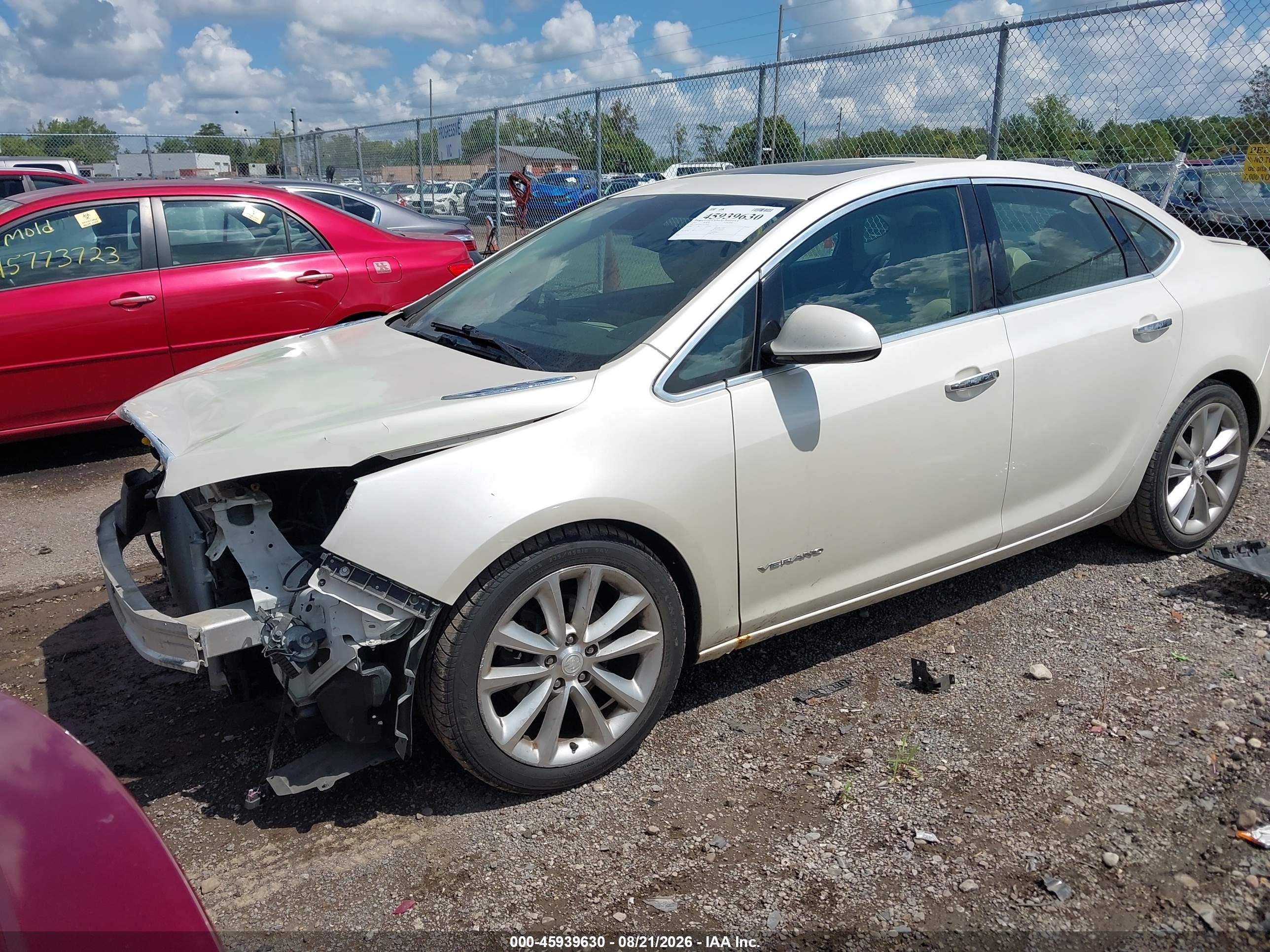 2012 Buick Verano Convenience Group White vin: 1G4PR5SK8C4137938