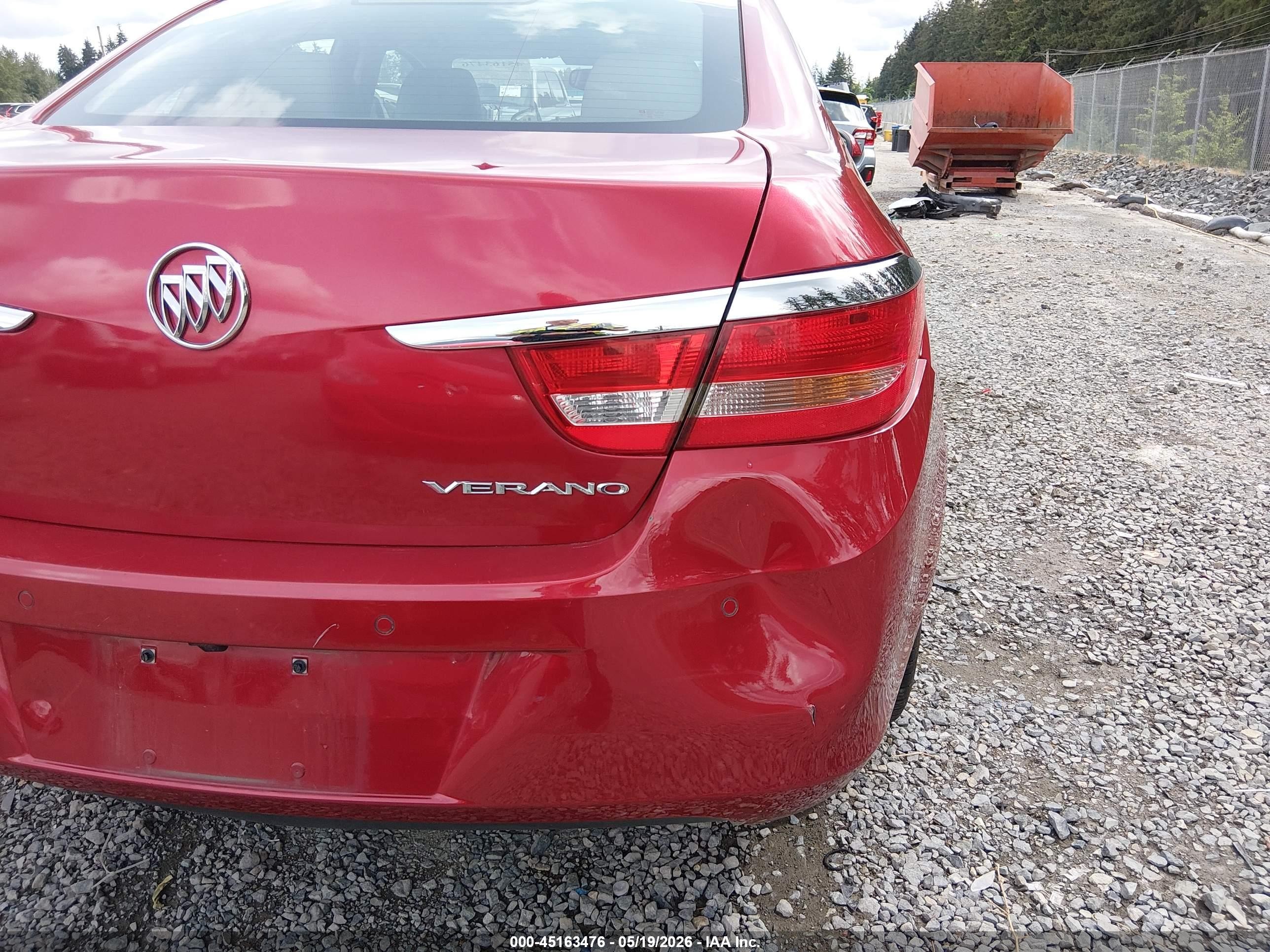 2015 Buick Verano Convenience Group Red vin: 1G4PR5SK8F4182544