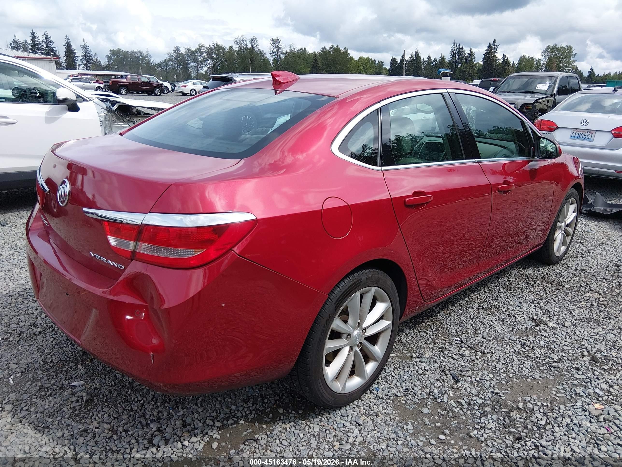 2015 Buick Verano Convenience Group Red vin: 1G4PR5SK8F4182544
