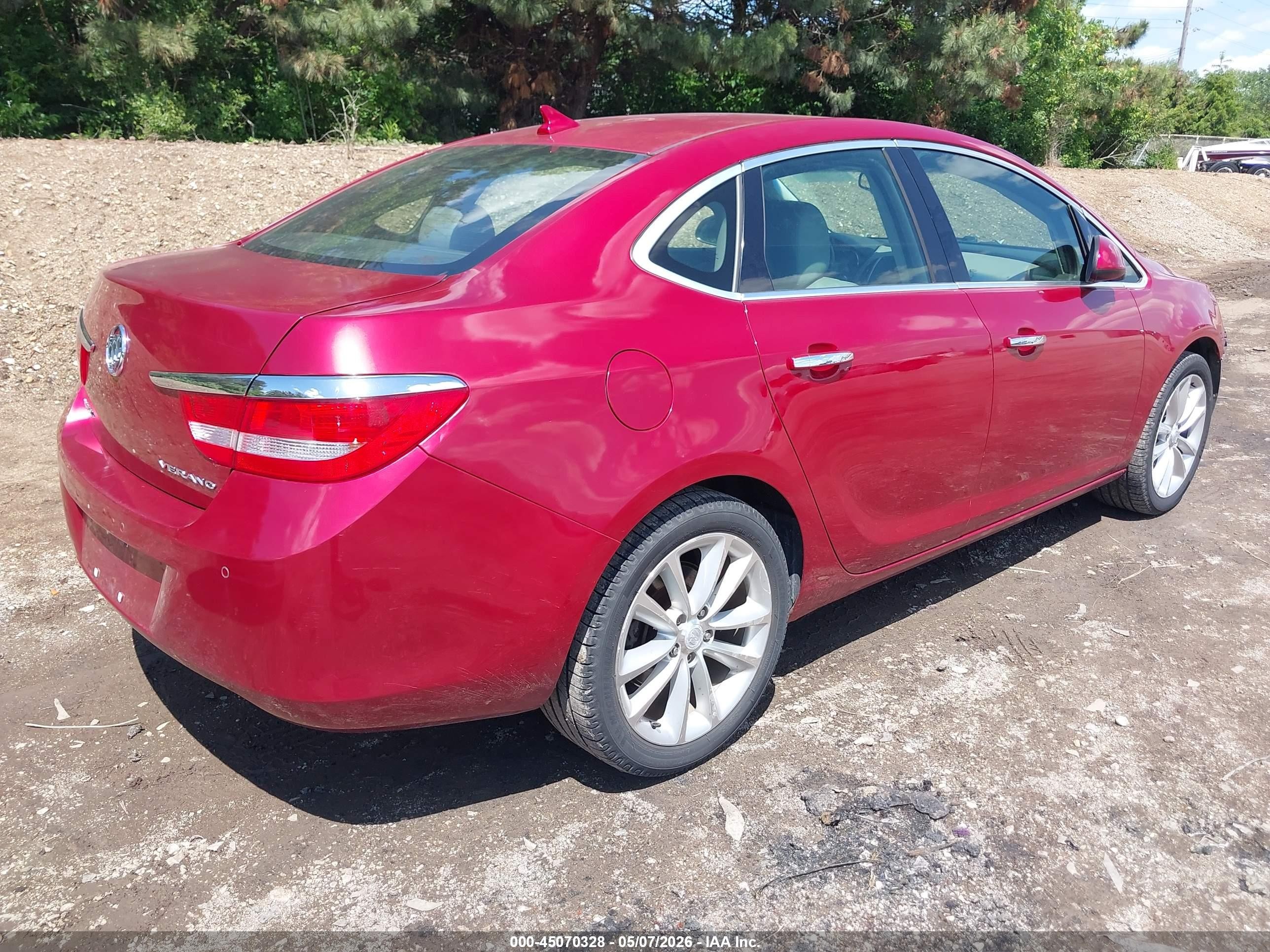 2012 Buick Verano Convenience Group Red vin: 1G4PR5SK9C4103684