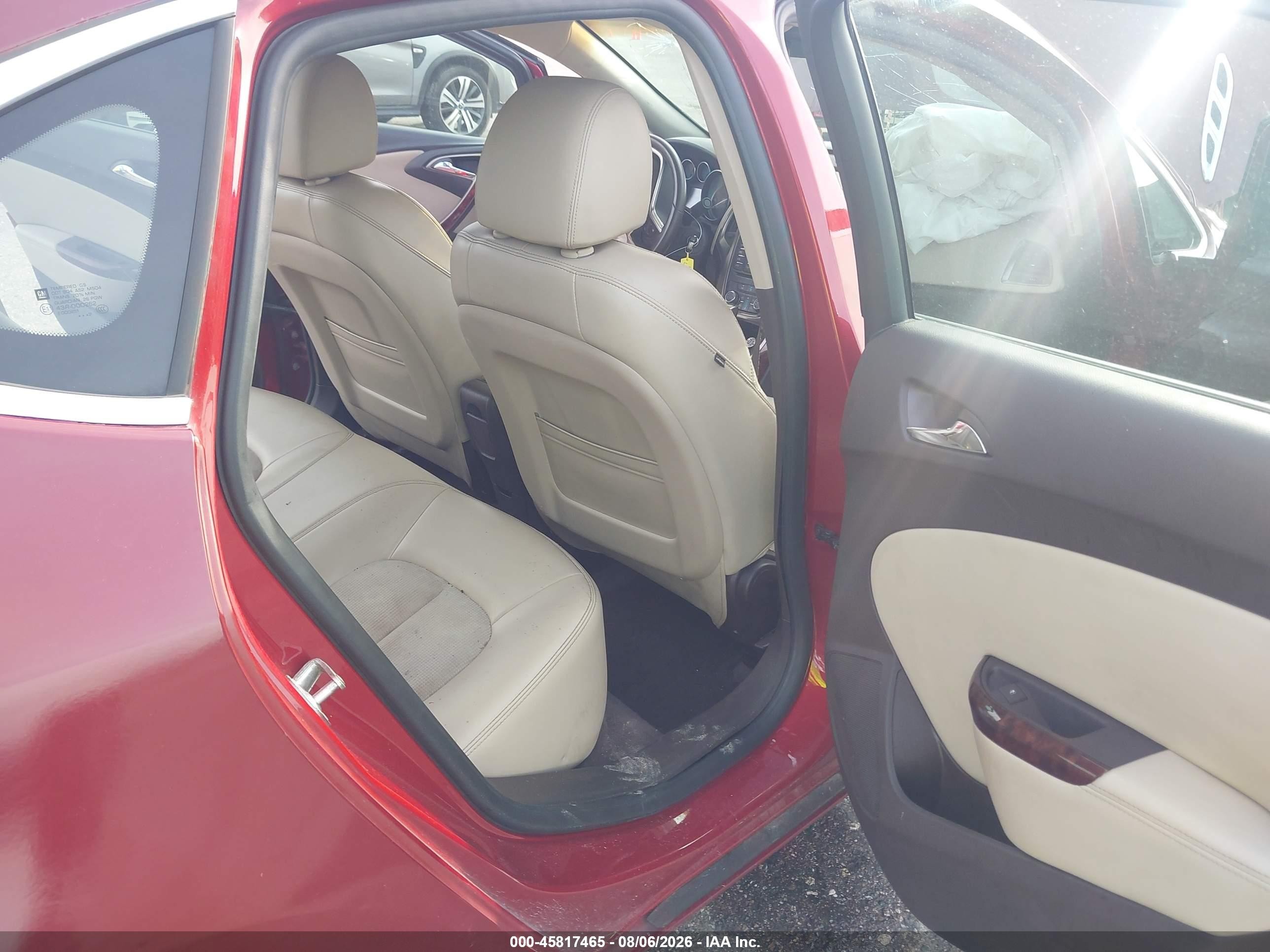 2012 Buick Verano Convenience Group Red vin: 1G4PR5SK9C4201565