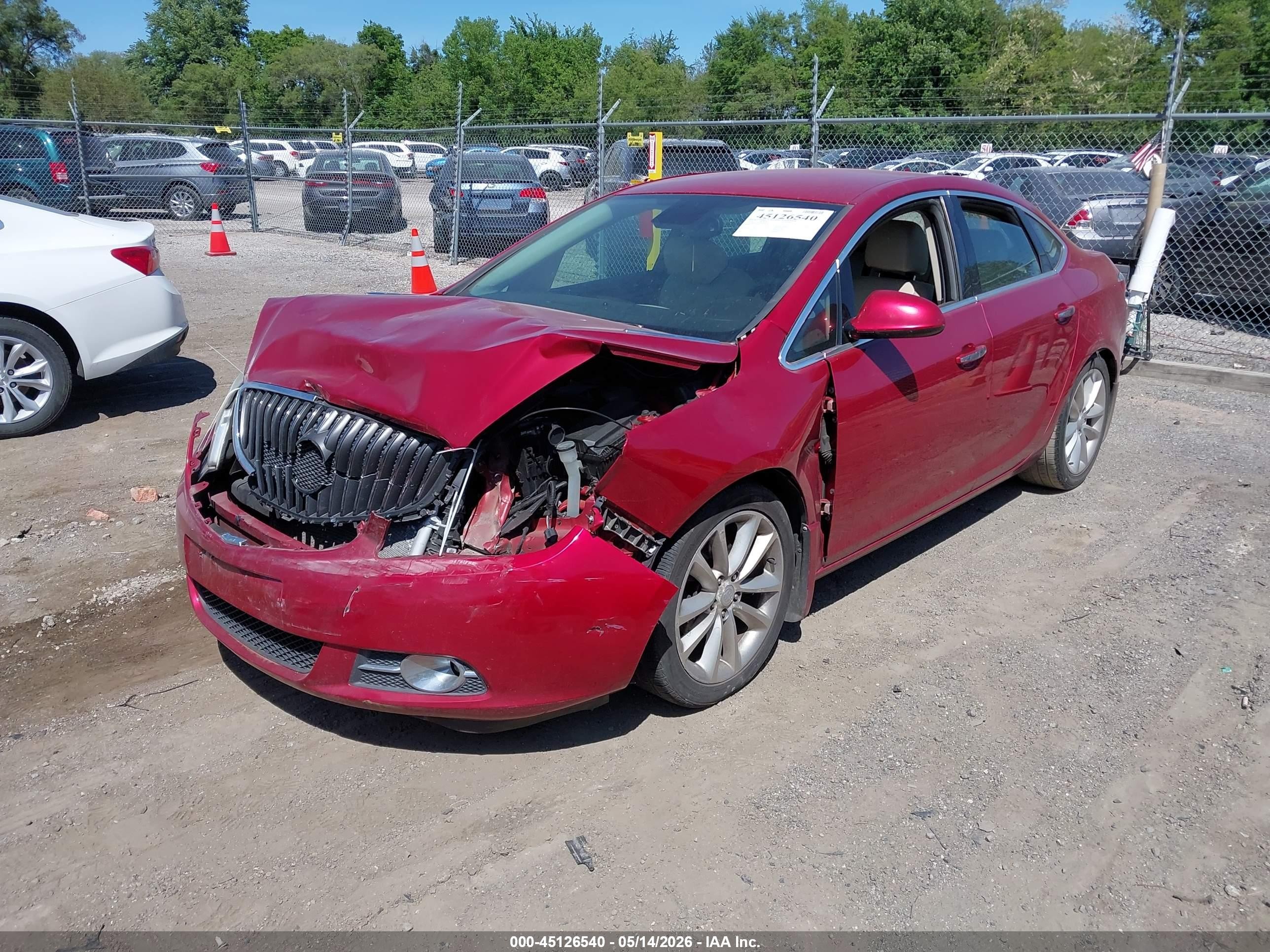 2013 Buick Verano Convenience Group Red vin: 1G4PR5SK9D4146293