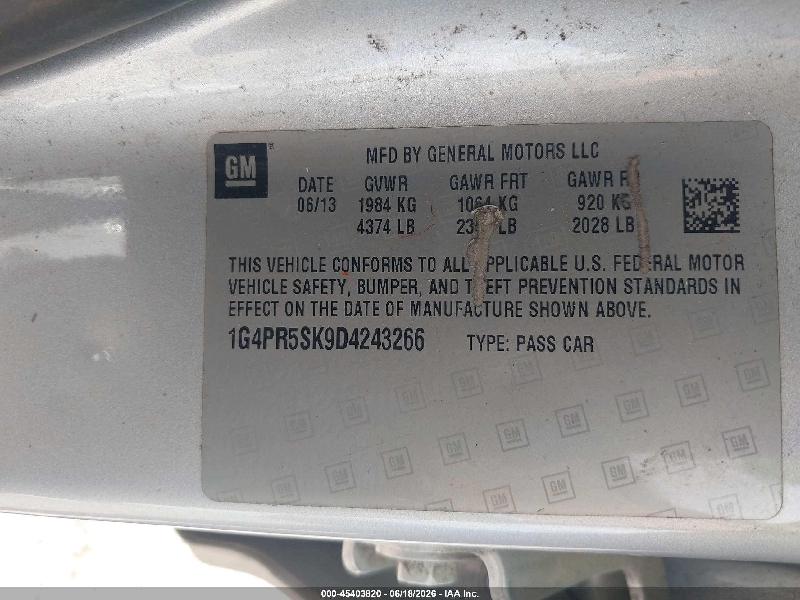 2013 Buick Verano Convenience Group Silver vin: 1G4PR5SK9D4243266
