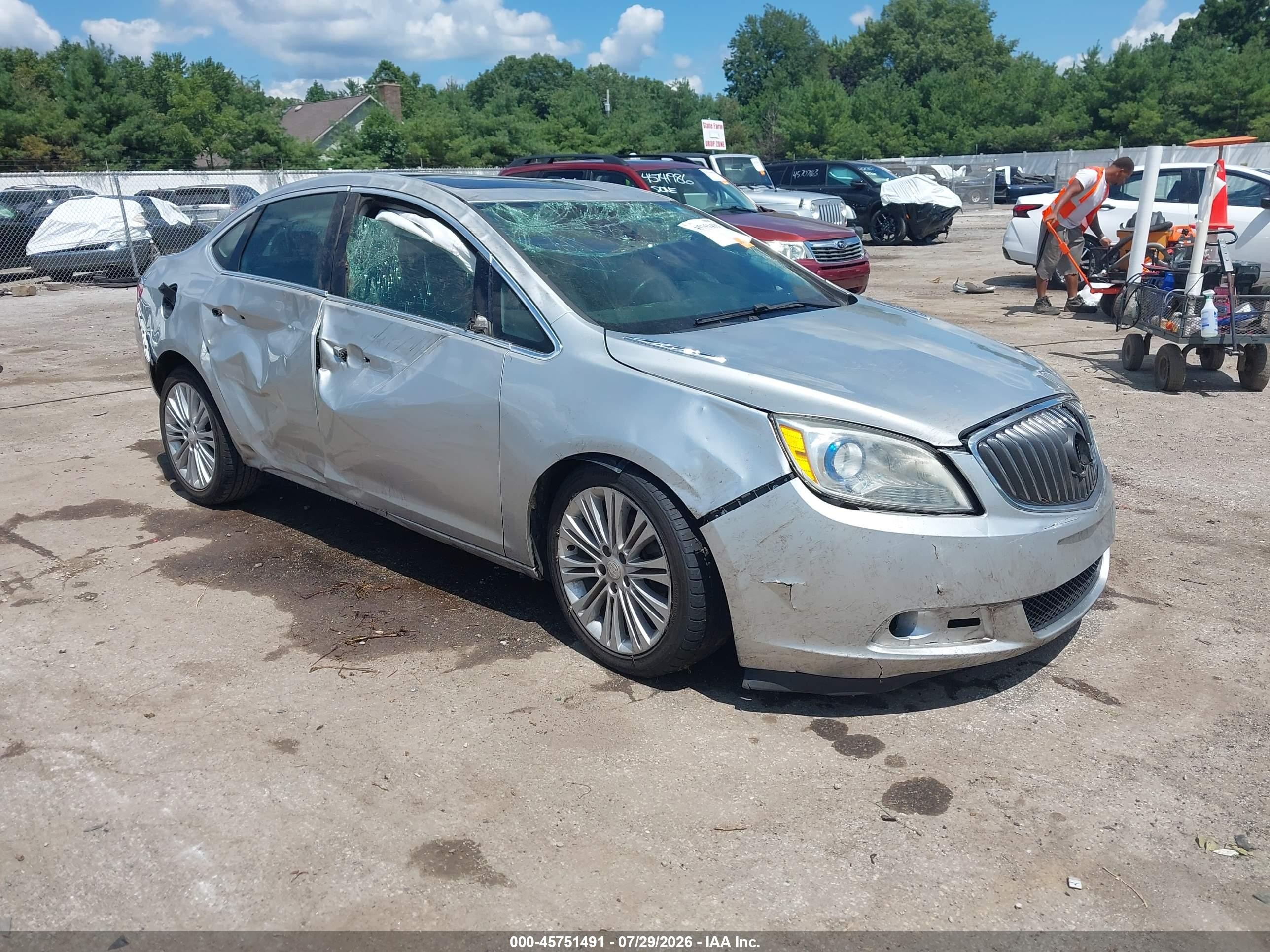 2013 Buick Verano Convenience Group Silver vin: 1G4PR5SK9D4256731