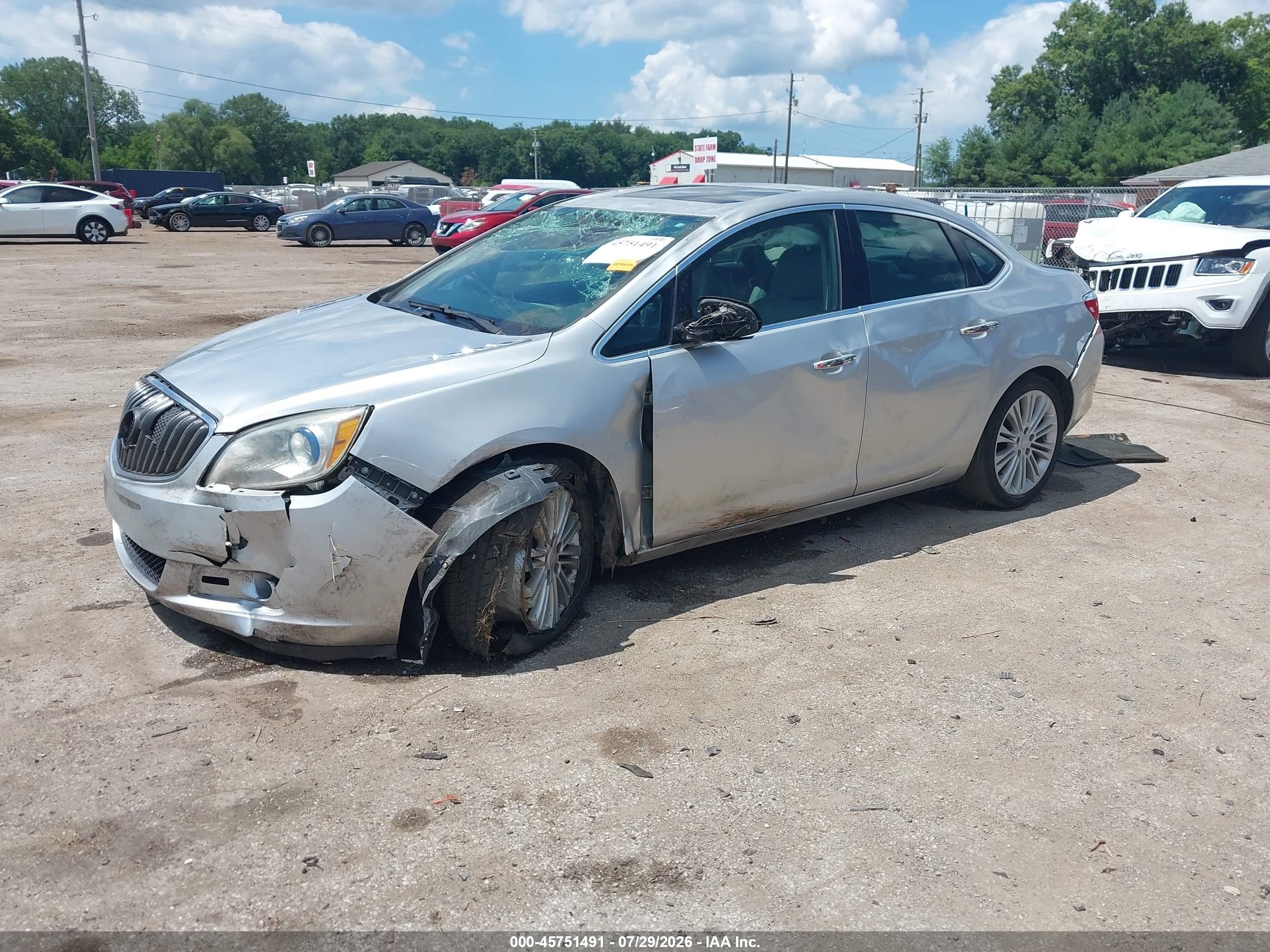 2013 Buick Verano Convenience Group Silver vin: 1G4PR5SK9D4256731