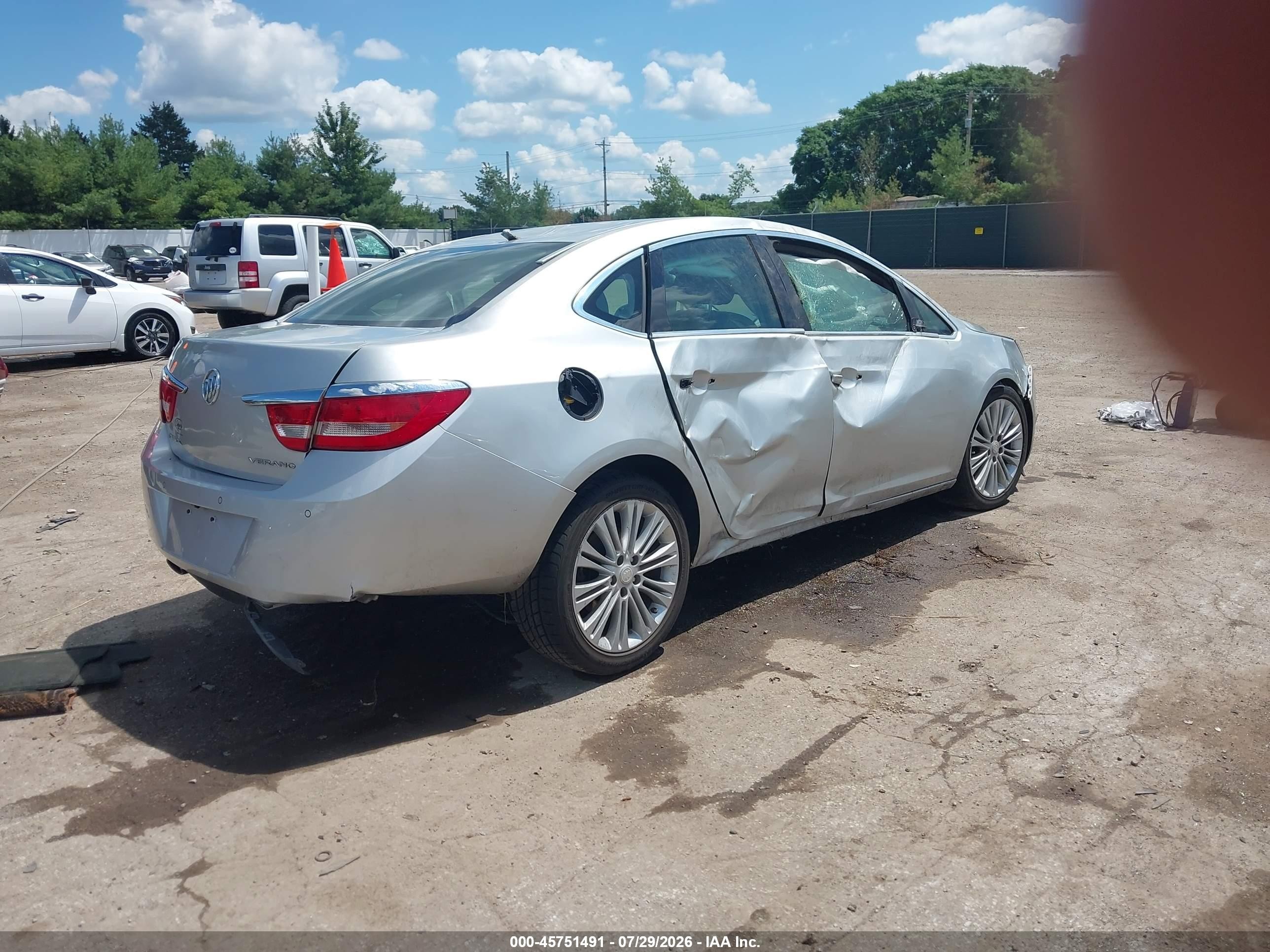 2013 Buick Verano Convenience Group Silver vin: 1G4PR5SK9D4256731