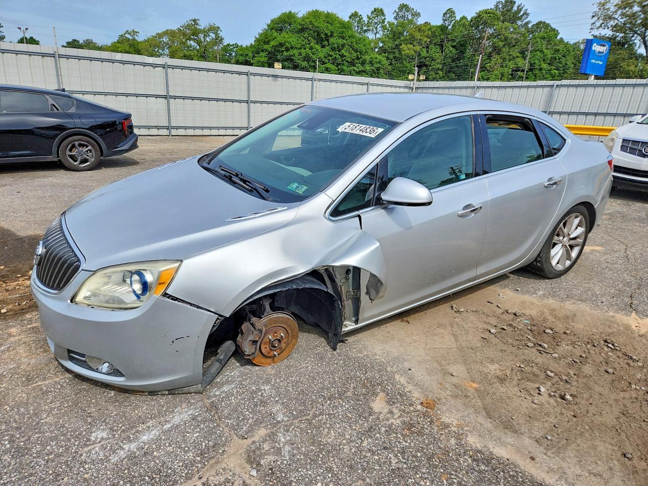2014 Buick Verano Convenience Silver vin: 1G4PR5SK9E4152869