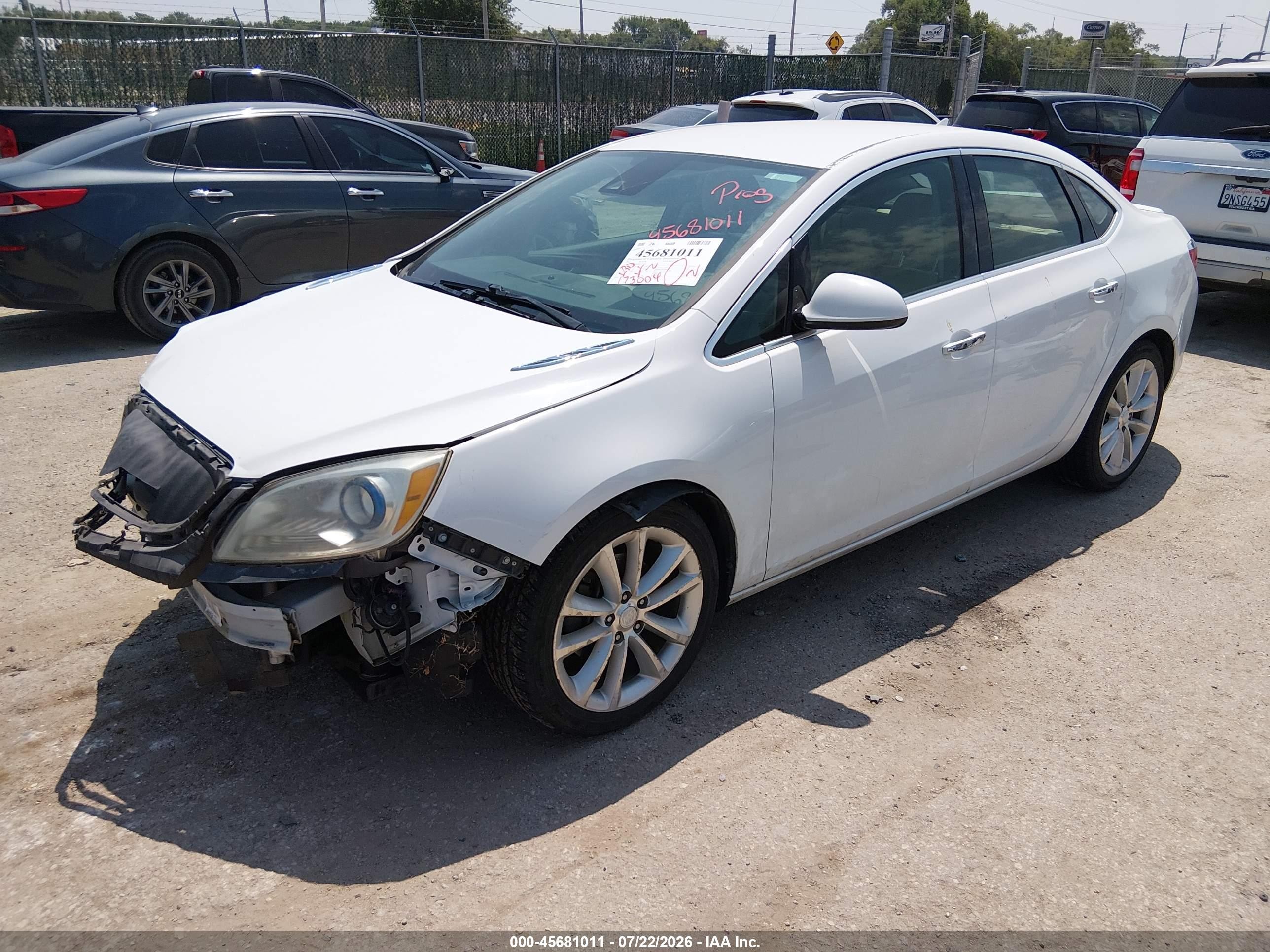 2014 Buick Verano Convenience Group White vin: 1G4PR5SK9E4176282