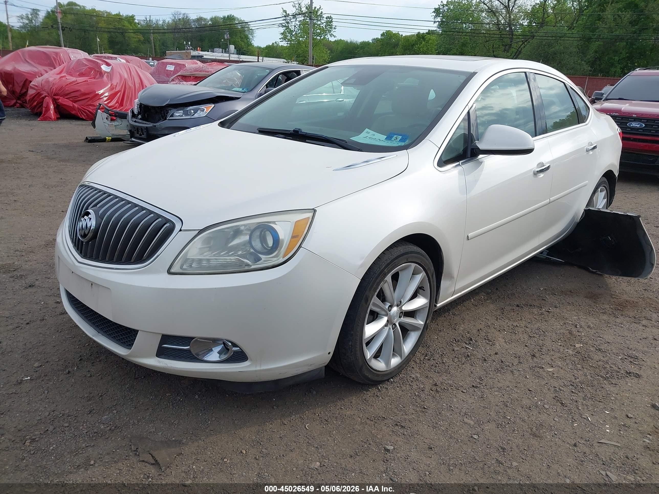 2014 Buick Verano Convenience Group Белый vin: 1G4PR5SK9E4198430