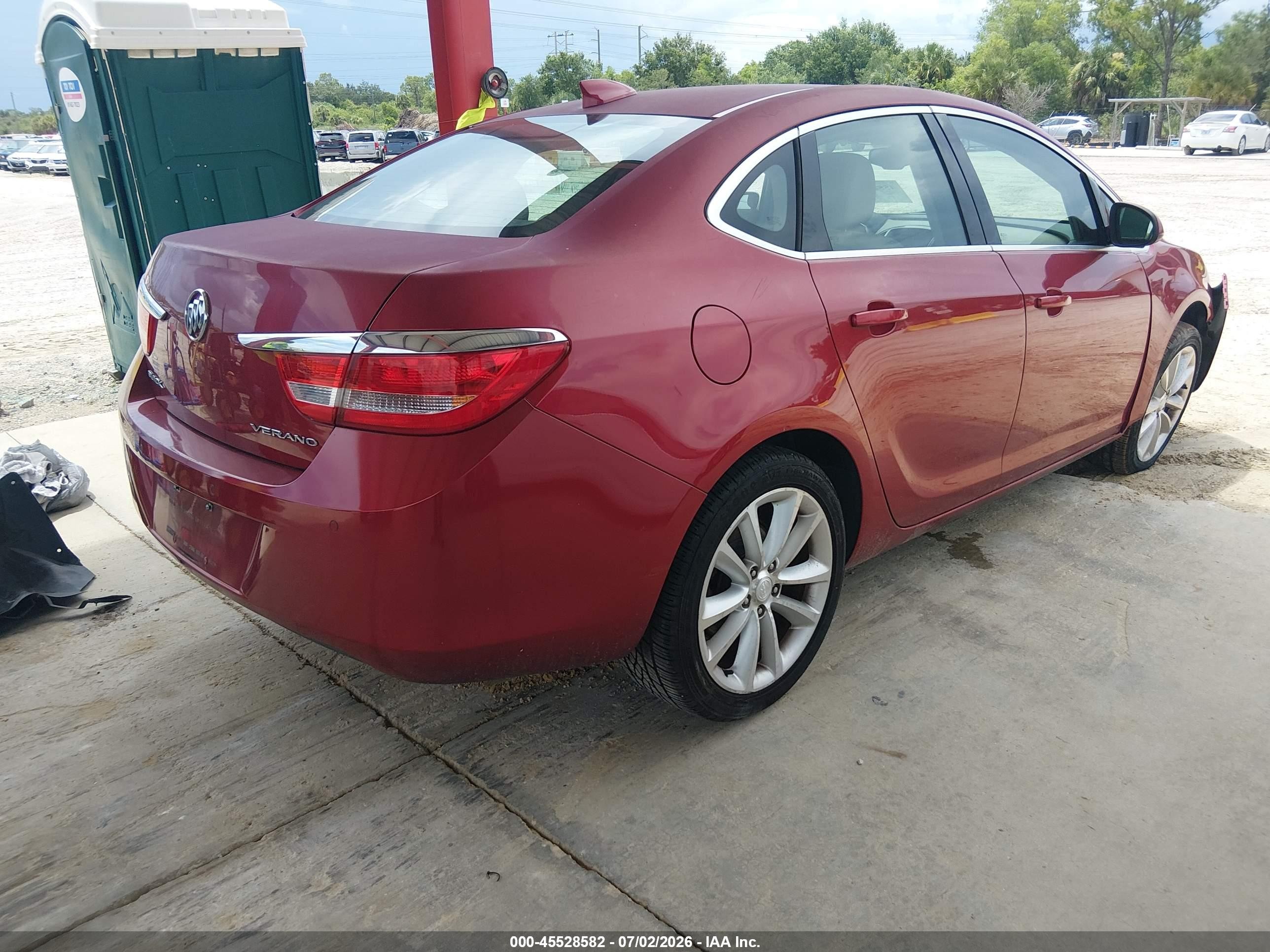 2015 Buick Verano Convenience Group Red vin: 1G4PR5SK9F4183363