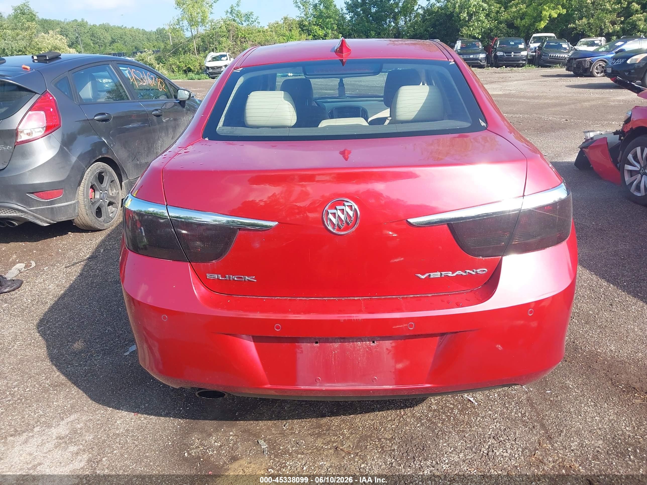 2015 Buick Verano Convenience Group Red vin: 1G4PR5SK9F4188563