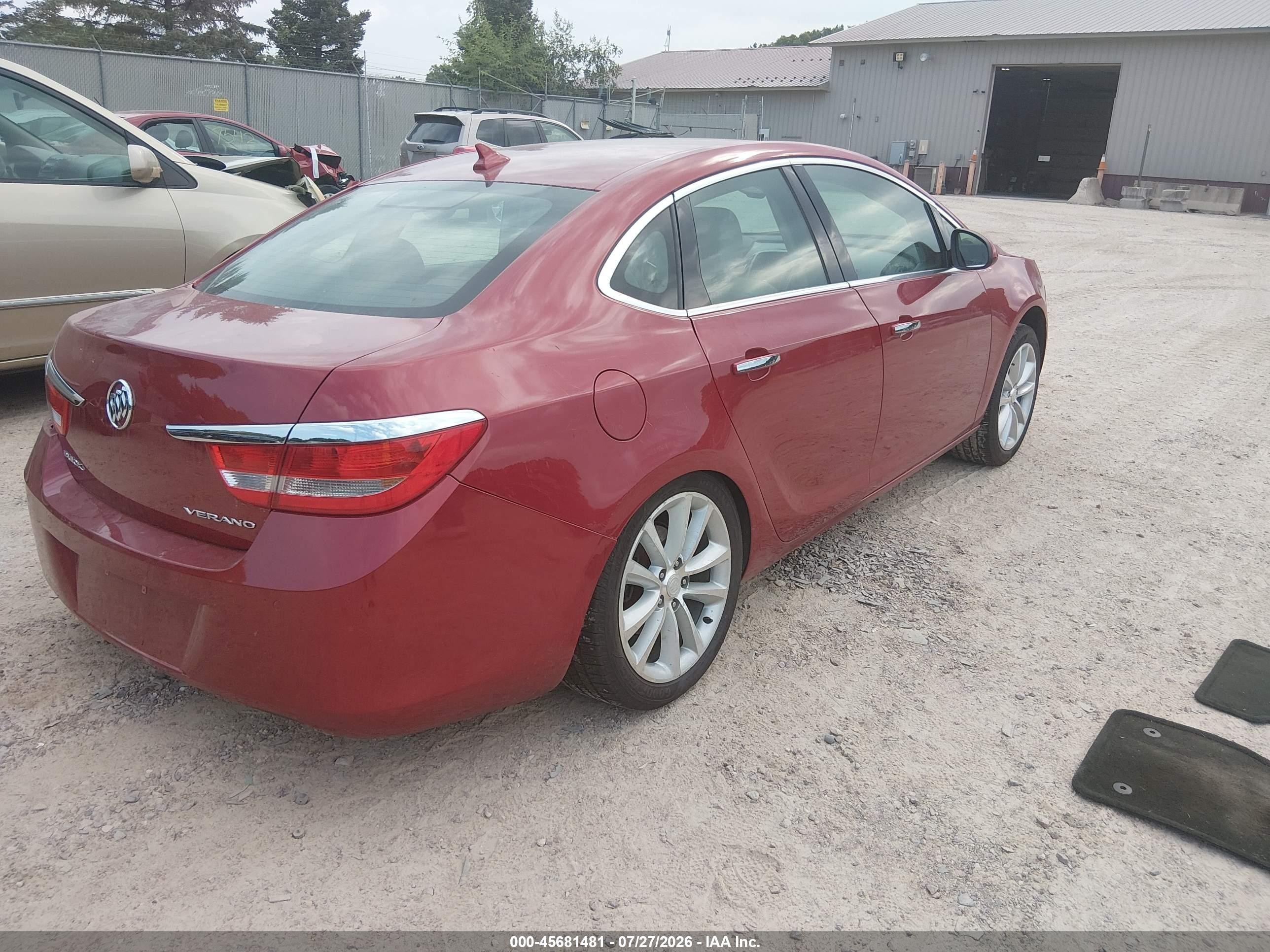 2013 Buick Verano Convenience Group Red vin: 1G4PR5SKXD4117286