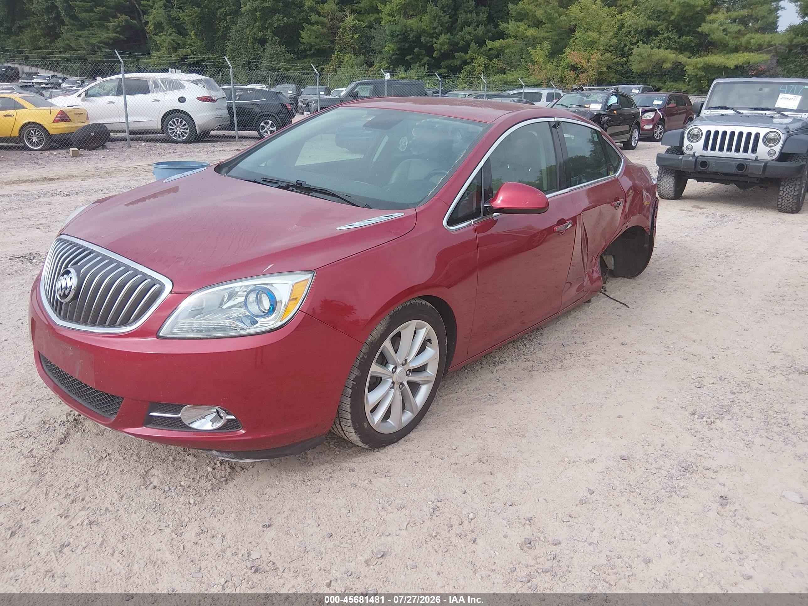 2013 Buick Verano Convenience Group Red vin: 1G4PR5SKXD4117286