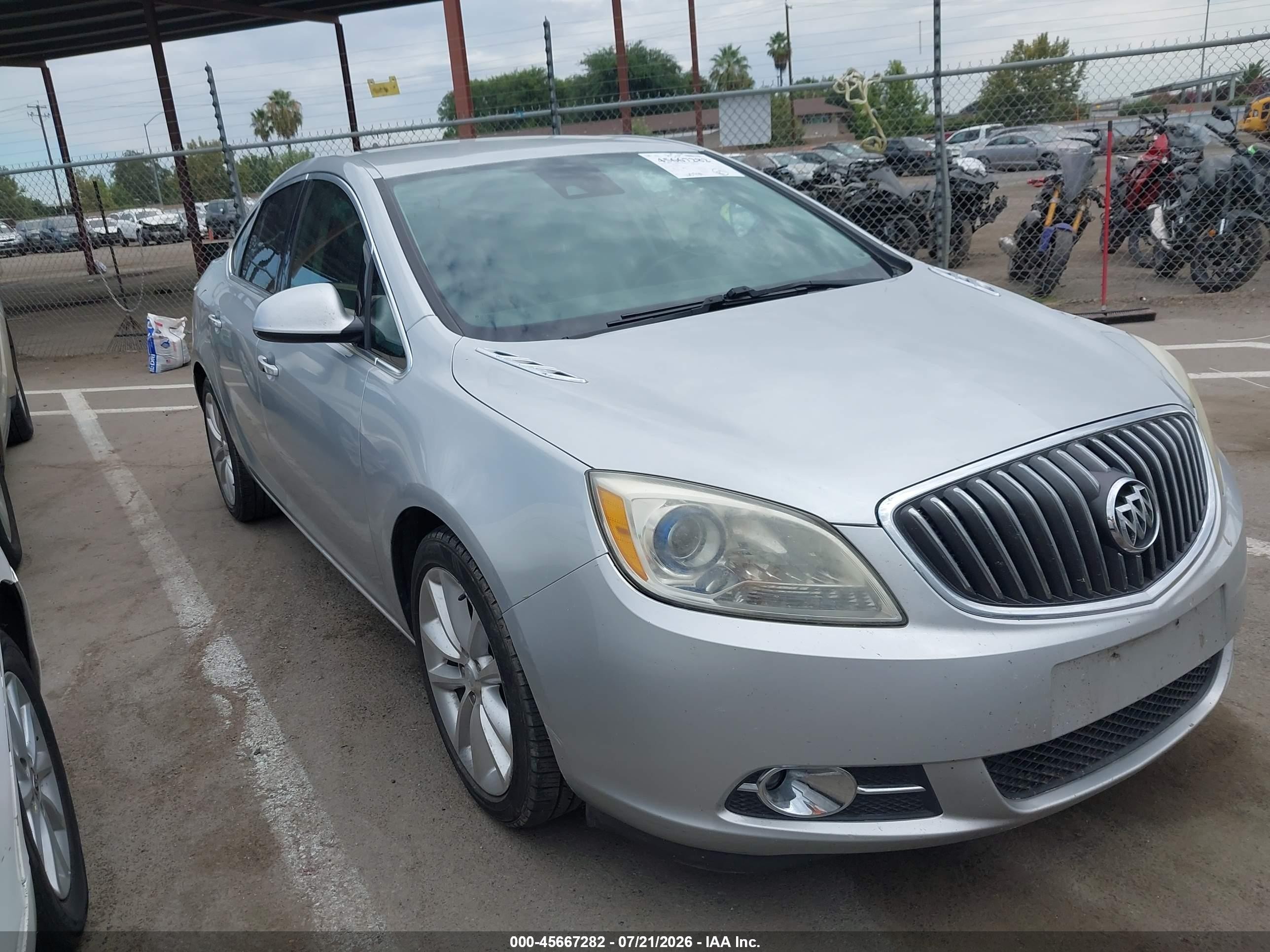 2014 Buick Verano Convenience Group Silver vin: 1G4PR5SKXE4117001