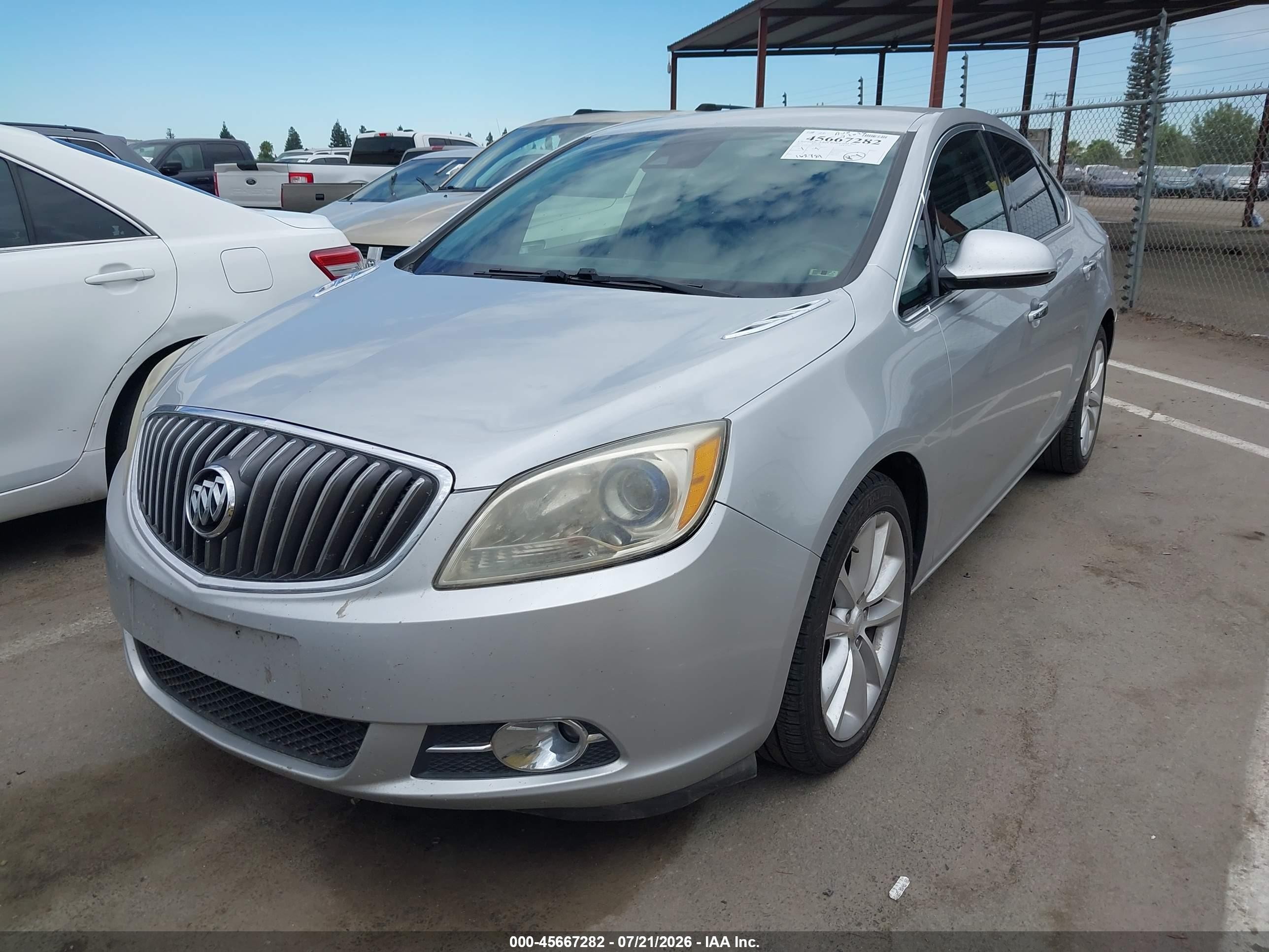 2014 Buick Verano Convenience Group Silver vin: 1G4PR5SKXE4117001