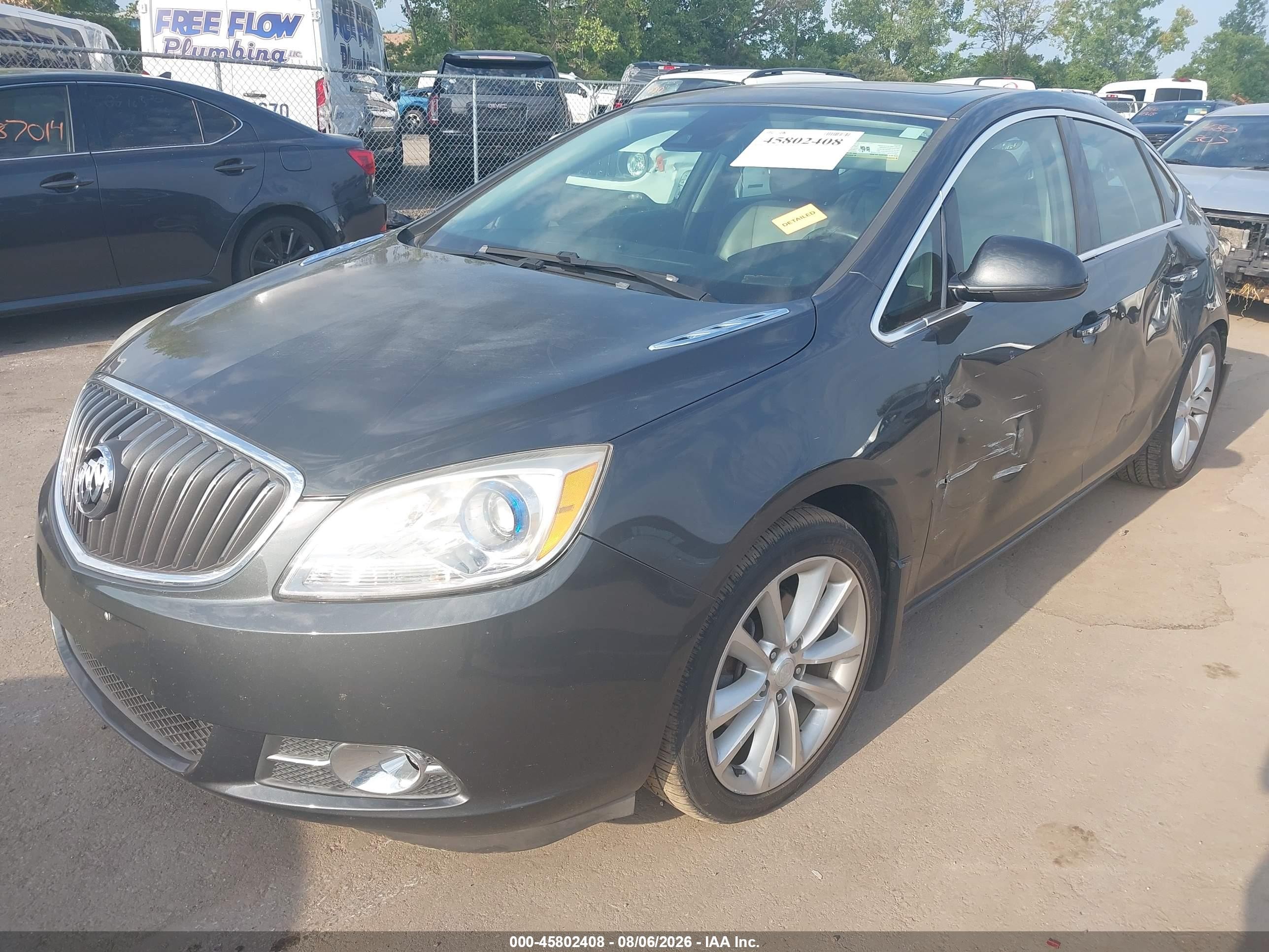 2014 Buick Verano Convenience Group Gray vin: 1G4PR5SKXE4143369