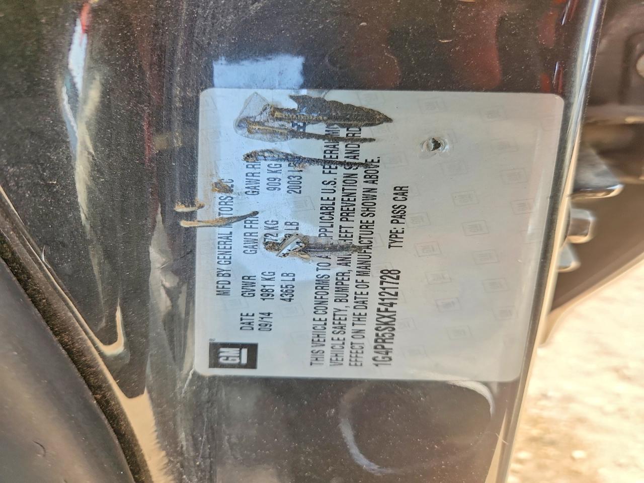 2015 Buick Verano Convenience Gray vin: 1G4PR5SKXF4121728