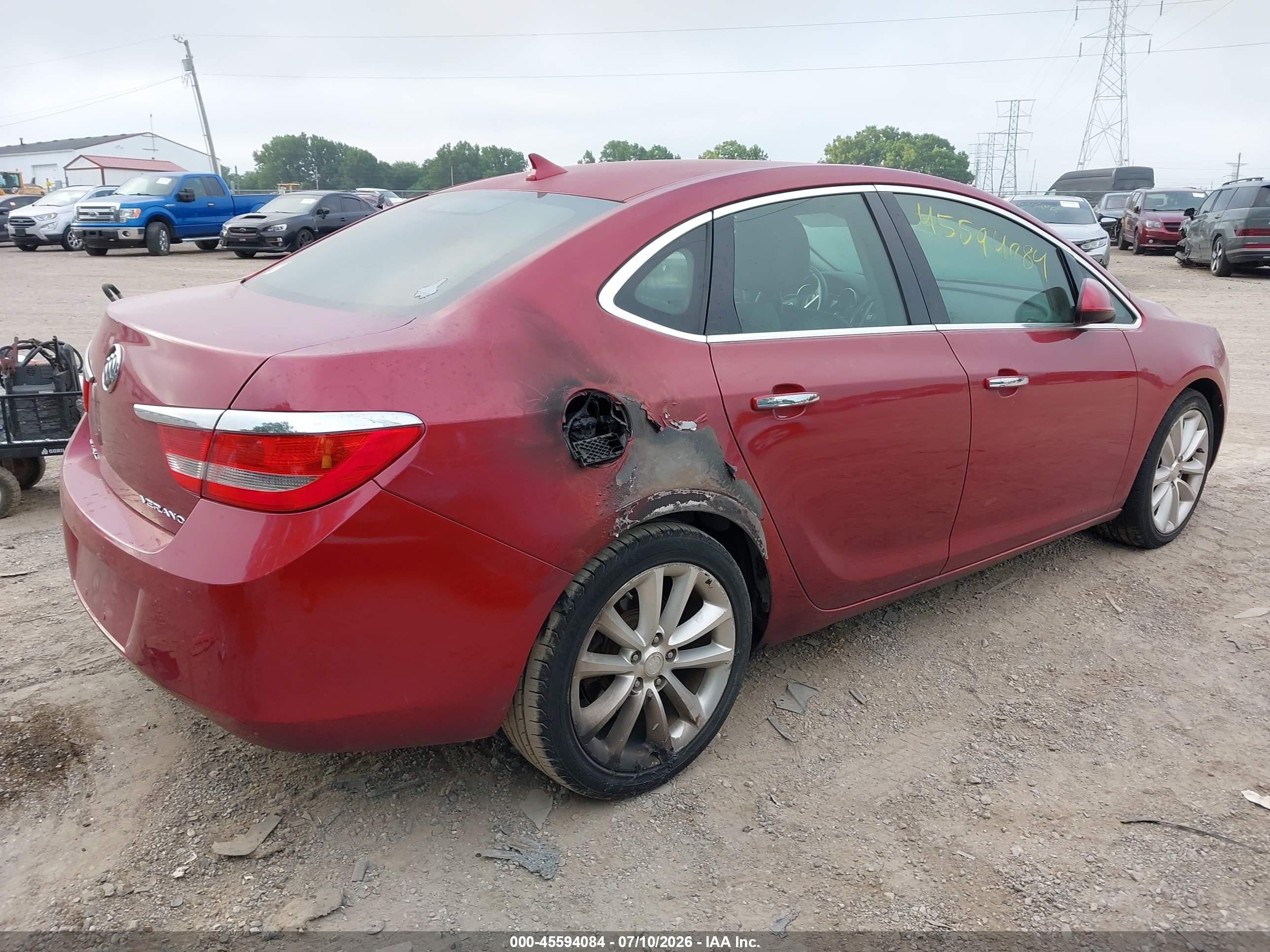2013 Buick Verano Leather Group Red vin: 1G4PS5SK0D4156733