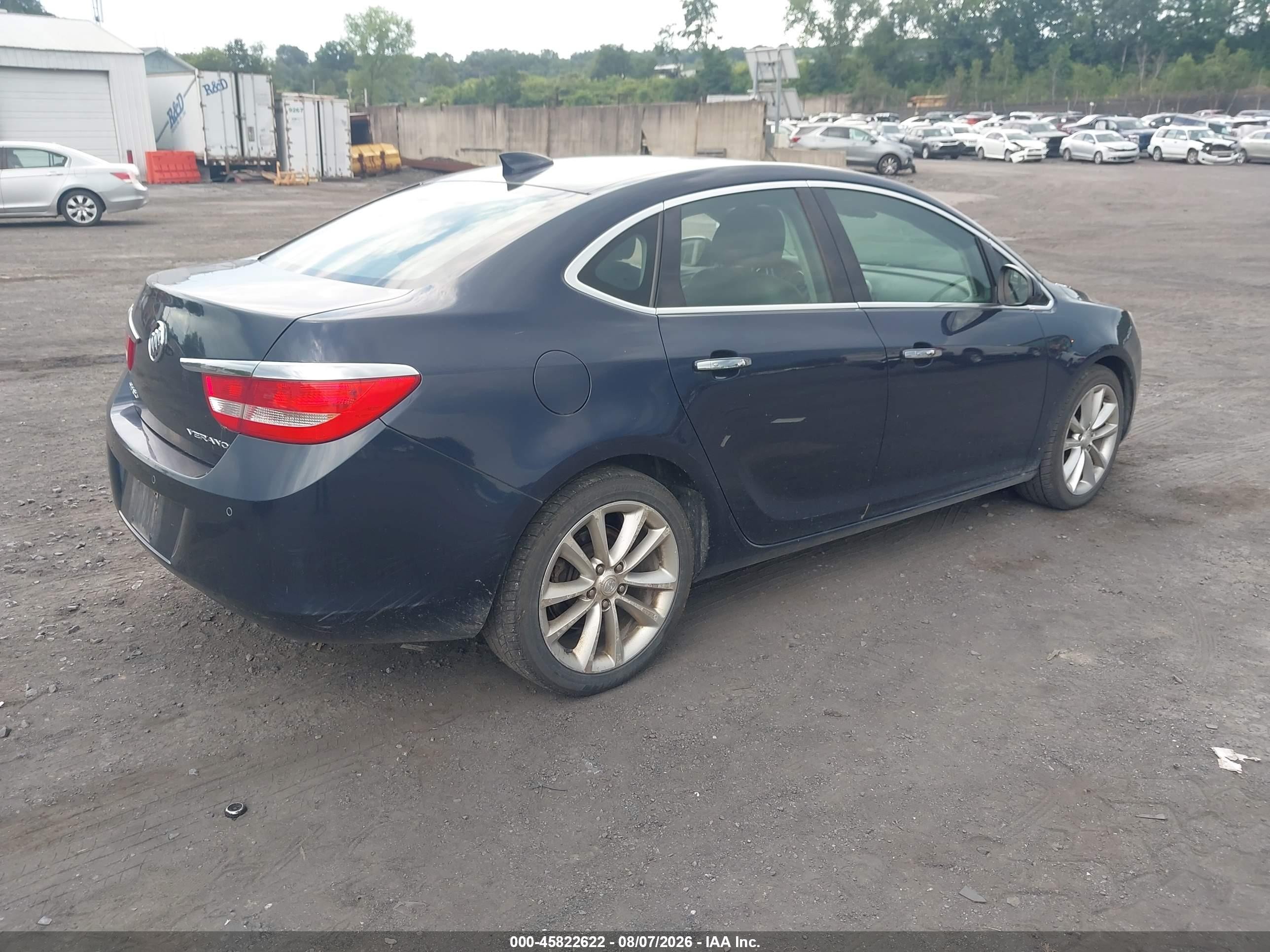 2015 Buick Verano Leather Group Синий vin: 1G4PS5SK0F4216464
