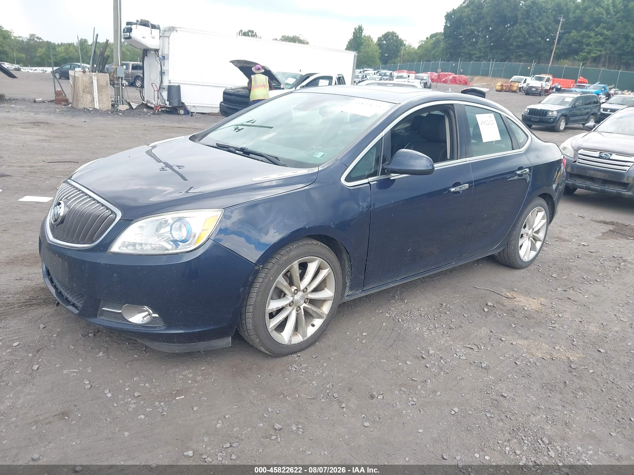 2015 Buick Verano Leather Group Синий vin: 1G4PS5SK0F4216464