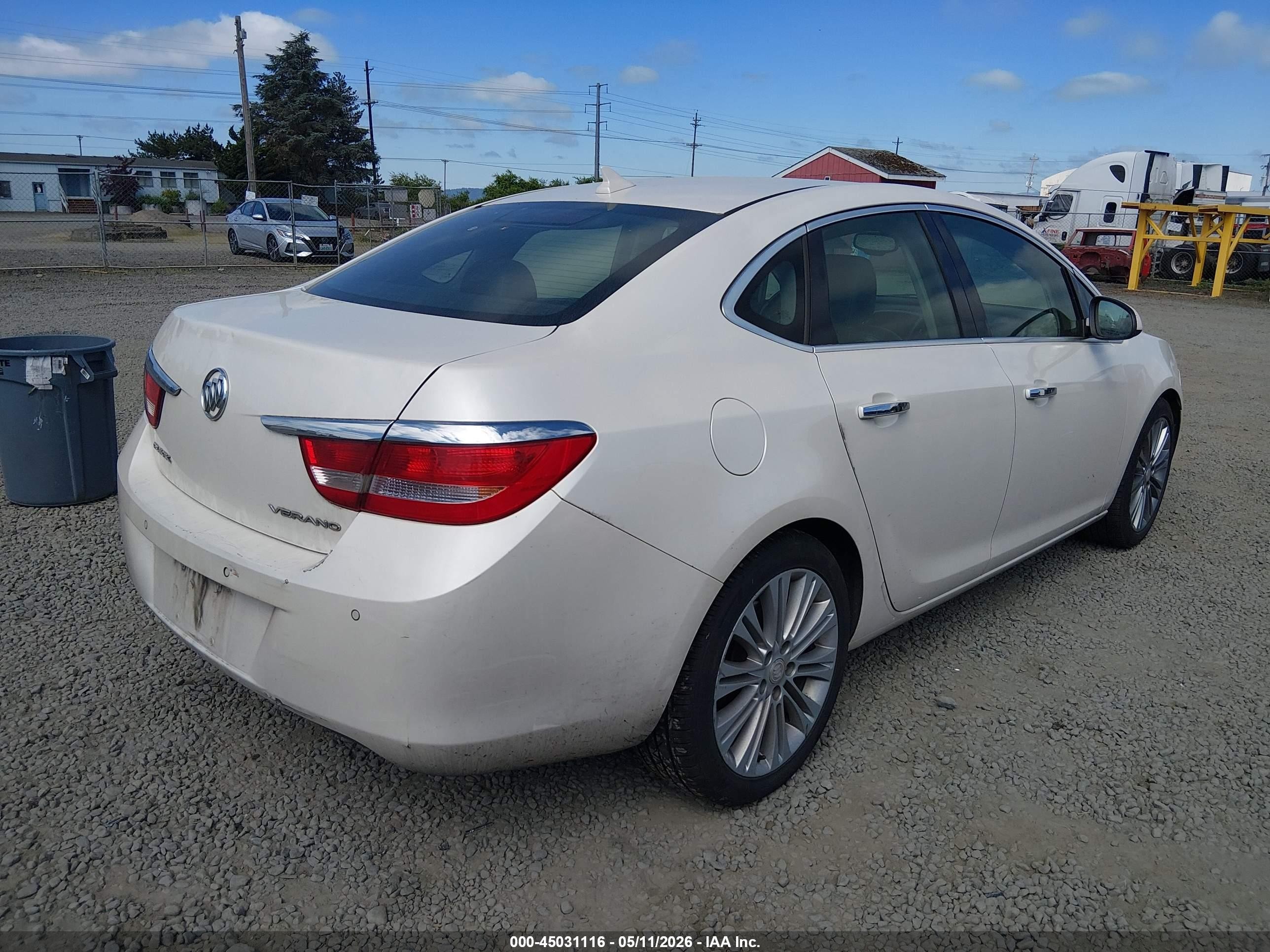 2012 Buick Verano Leather Group White vin: 1G4PS5SK2C4191871