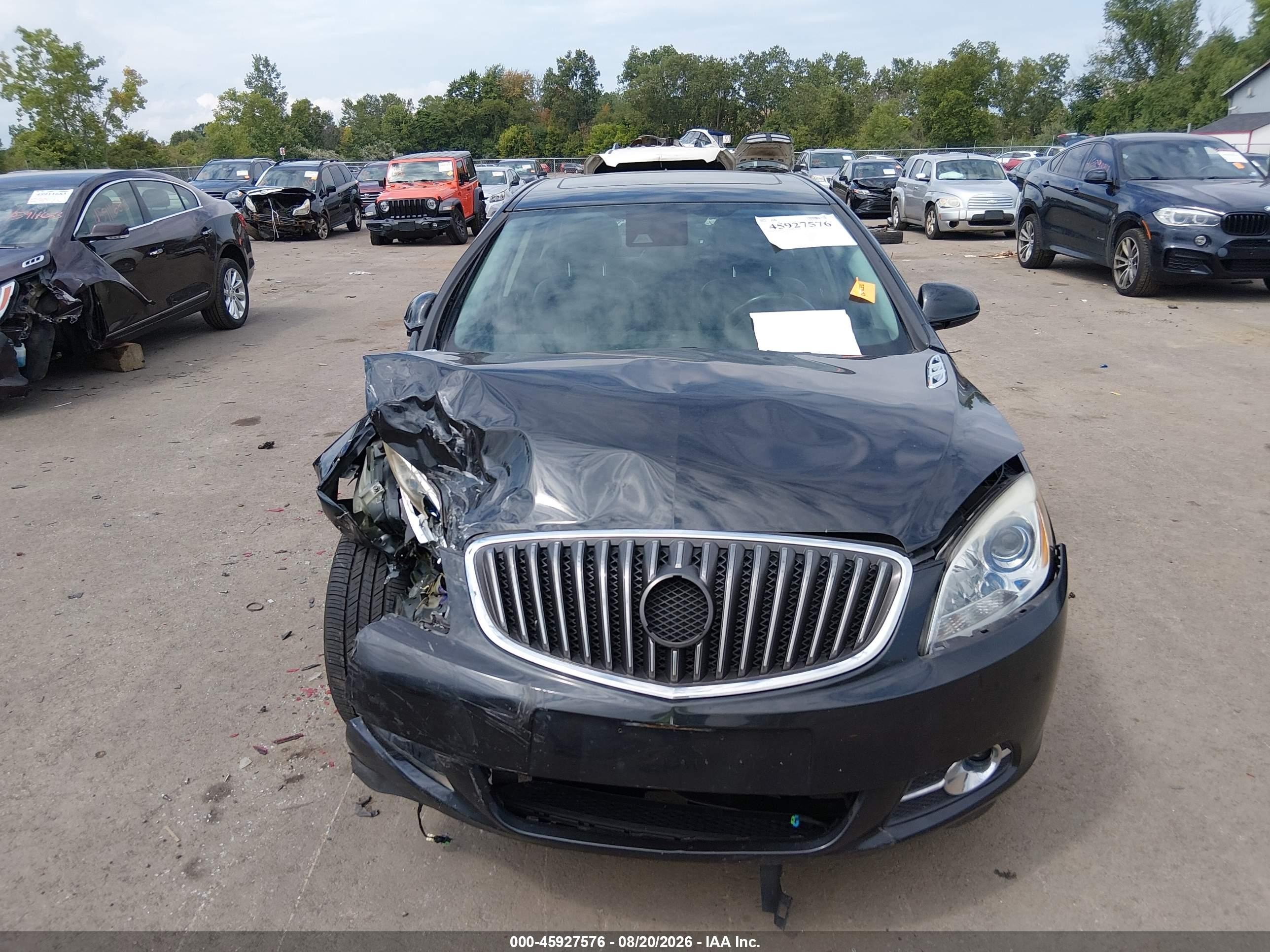2014 Buick Verano Leather Group Gray vin: 1G4PS5SK2E4209661