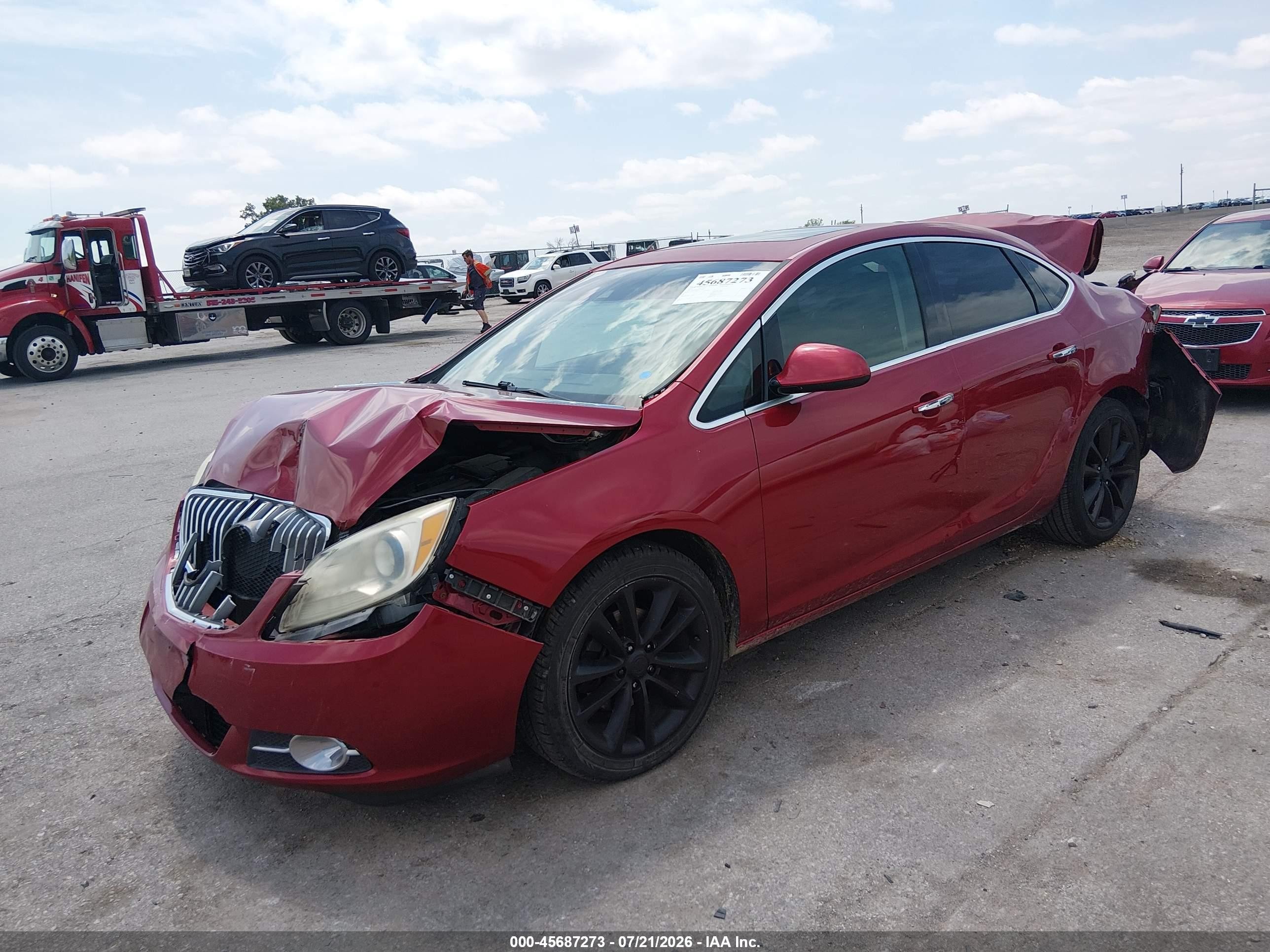 2015 Buick Verano Leather Group Red vin: 1G4PS5SK2F4160818