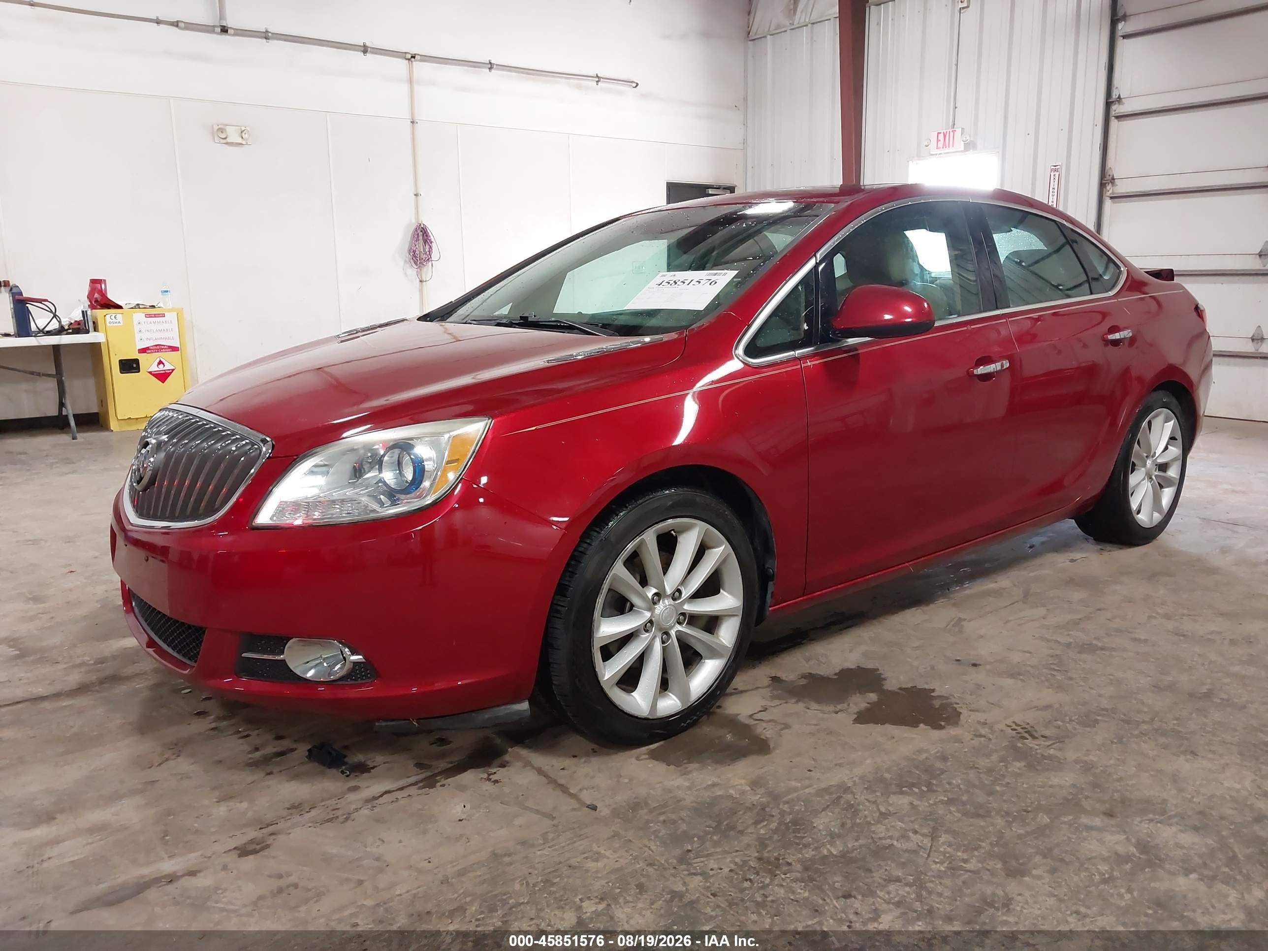 2012 Buick Verano Leather Group Красный vin: 1G4PS5SK3C4143232