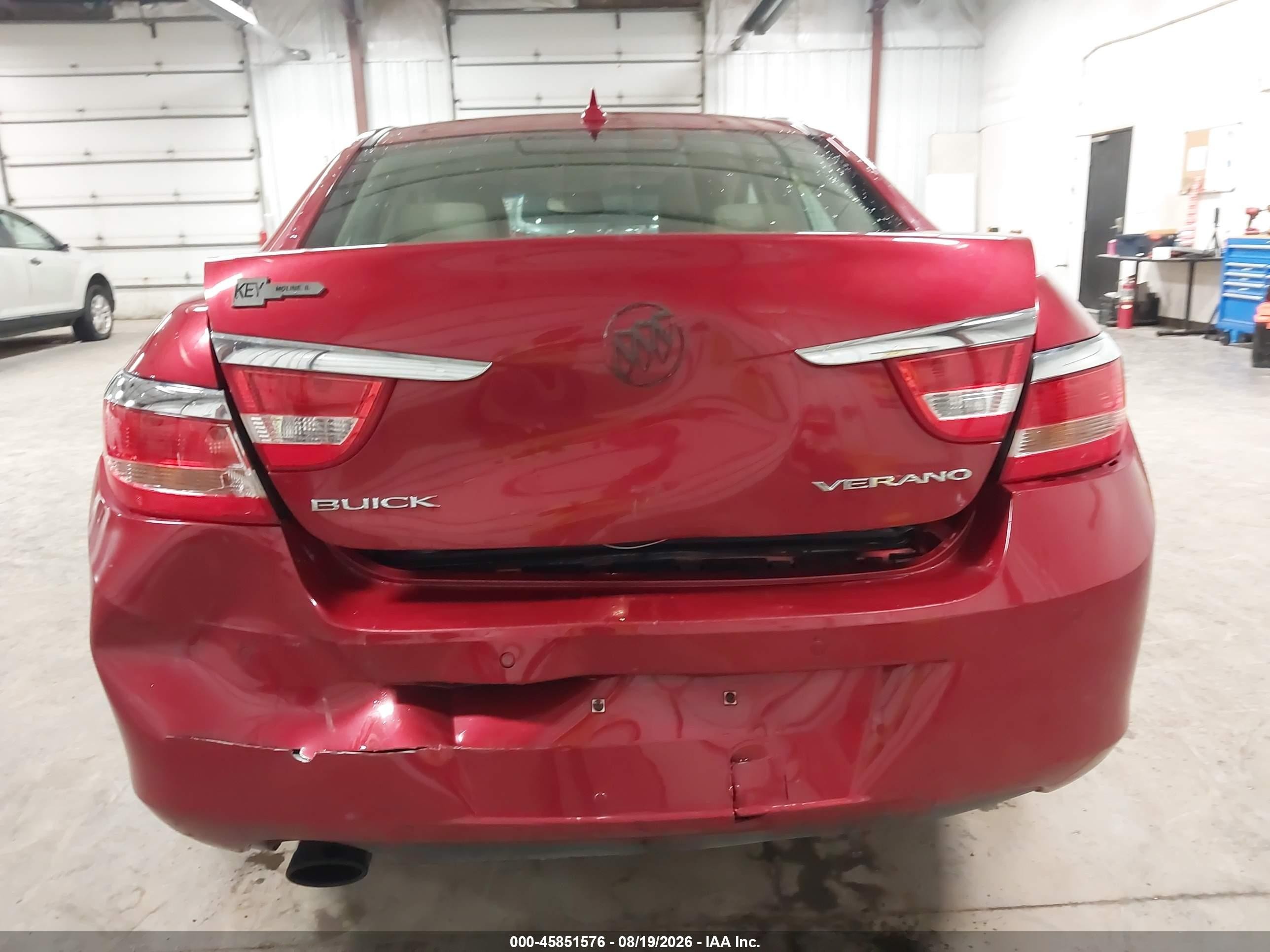 2012 Buick Verano Leather Group Красный vin: 1G4PS5SK3C4143232