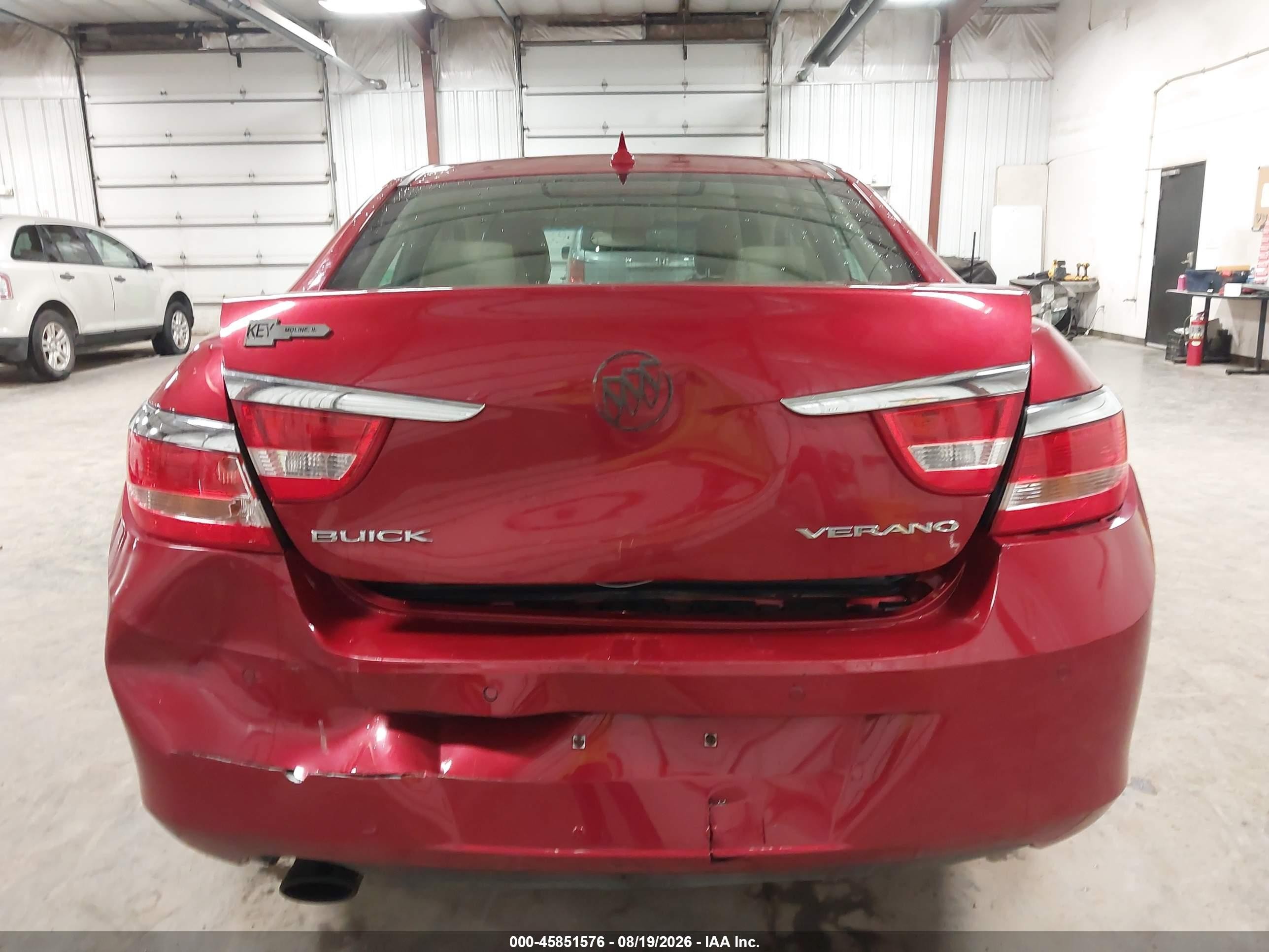 2012 Buick Verano Leather Group Красный vin: 1G4PS5SK3C4143232