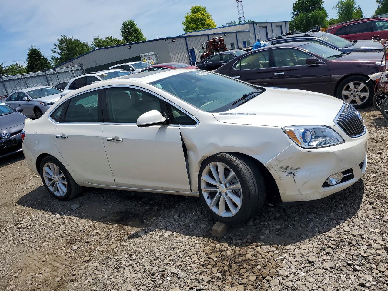 2015 Buick Verano White vin: 1G4PS5SK3F4155918
