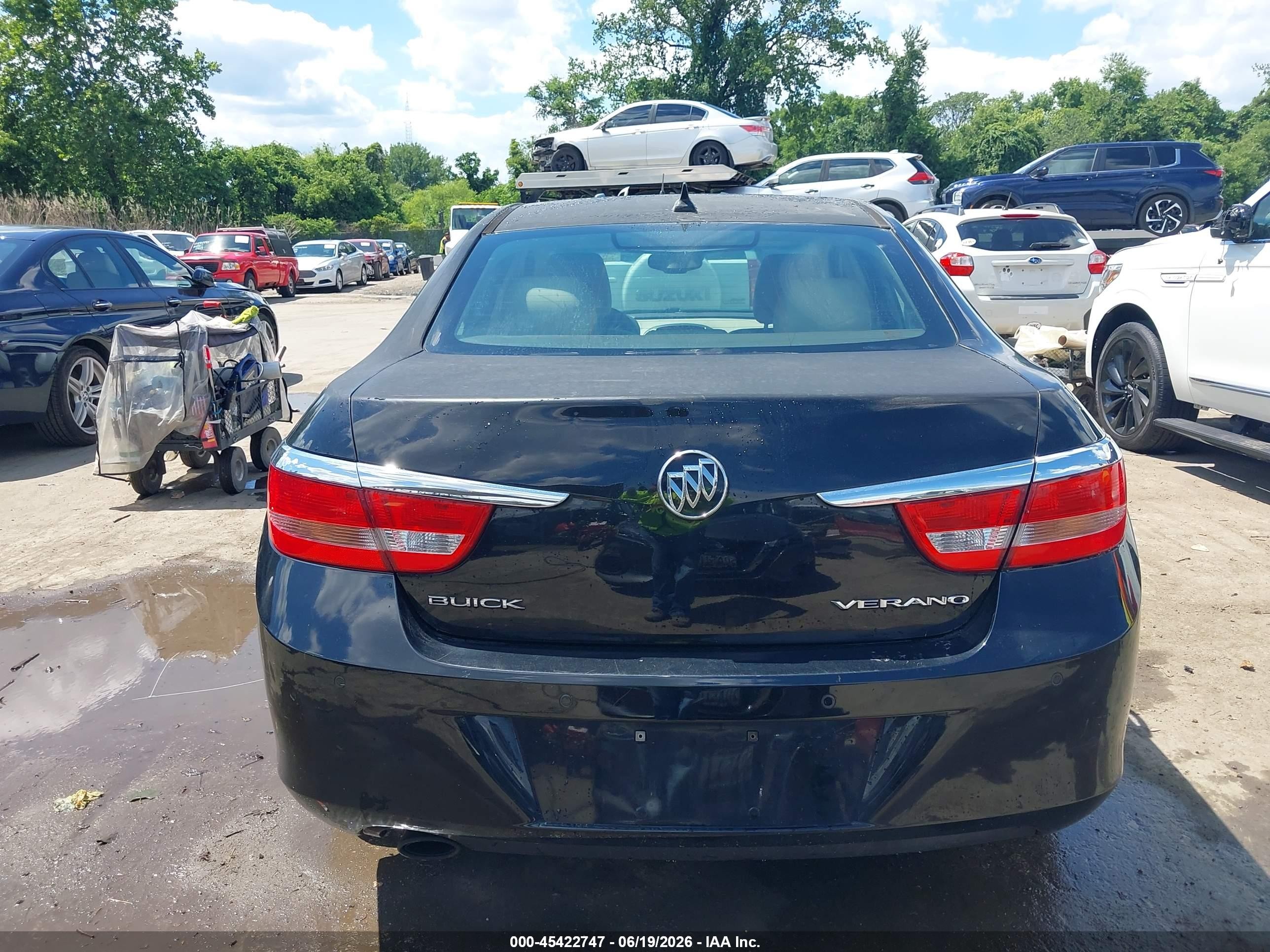 2012 Buick Verano Leather Group Черный vin: 1G4PS5SK4C4138914