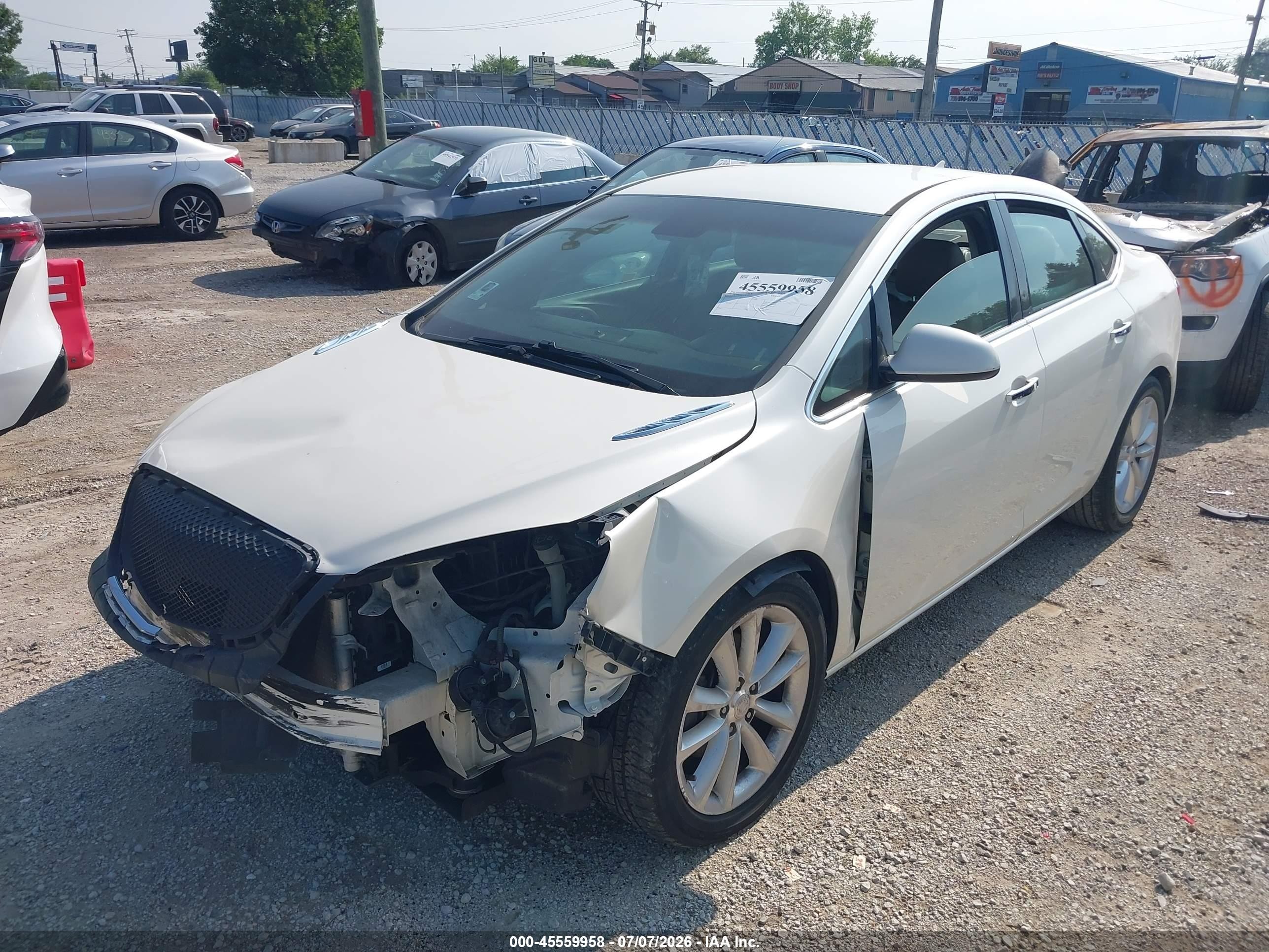 2012 Buick Verano Leather Group White vin: 1G4PS5SK4C4193539