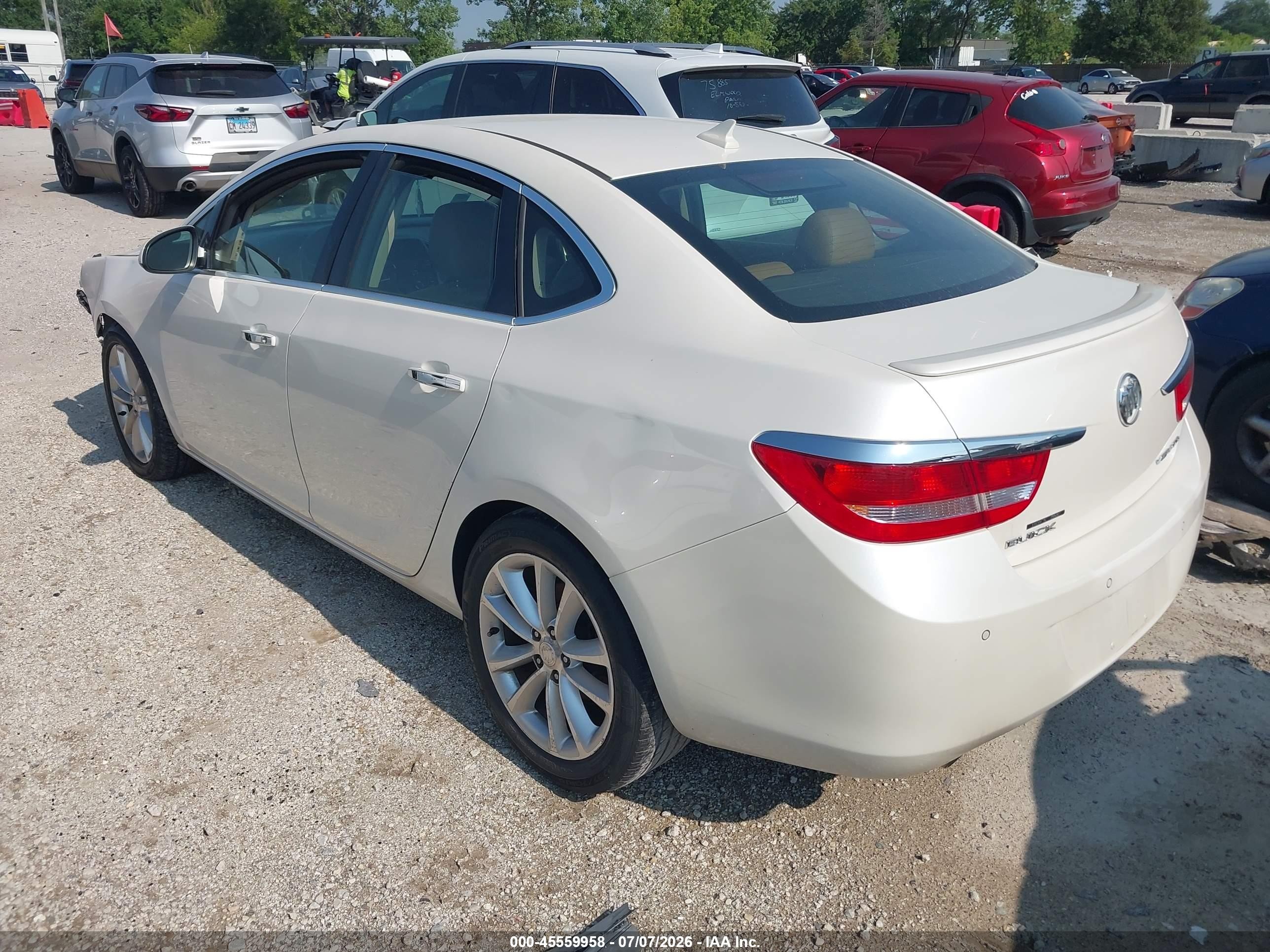 2012 Buick Verano Leather Group White vin: 1G4PS5SK4C4193539