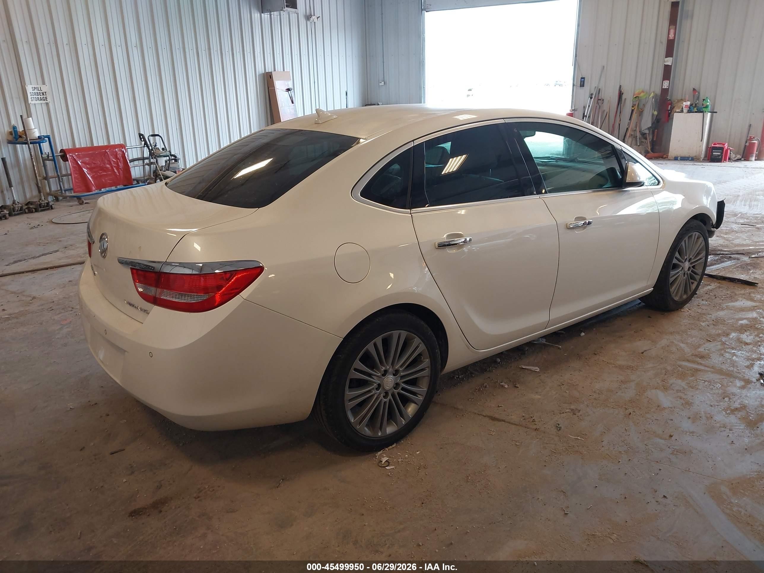 2013 Buick Verano Leather Group White vin: 1G4PS5SK4D4132953