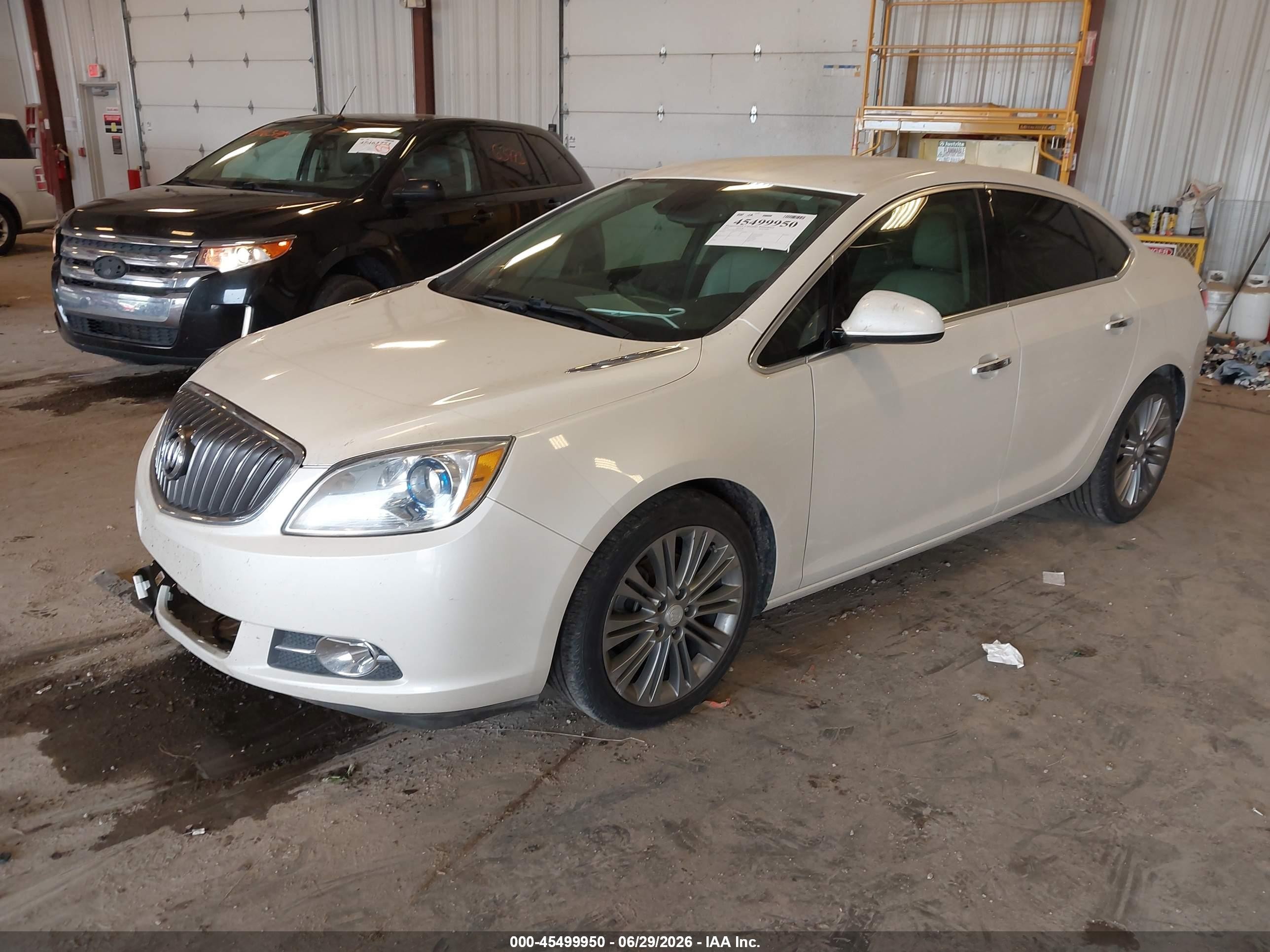 2013 Buick Verano Leather Group White vin: 1G4PS5SK4D4132953