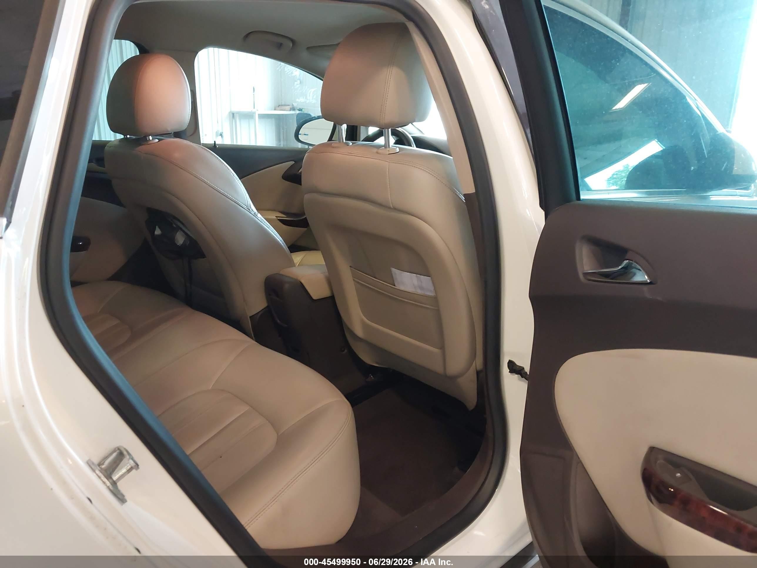 2013 Buick Verano Leather Group White vin: 1G4PS5SK4D4132953
