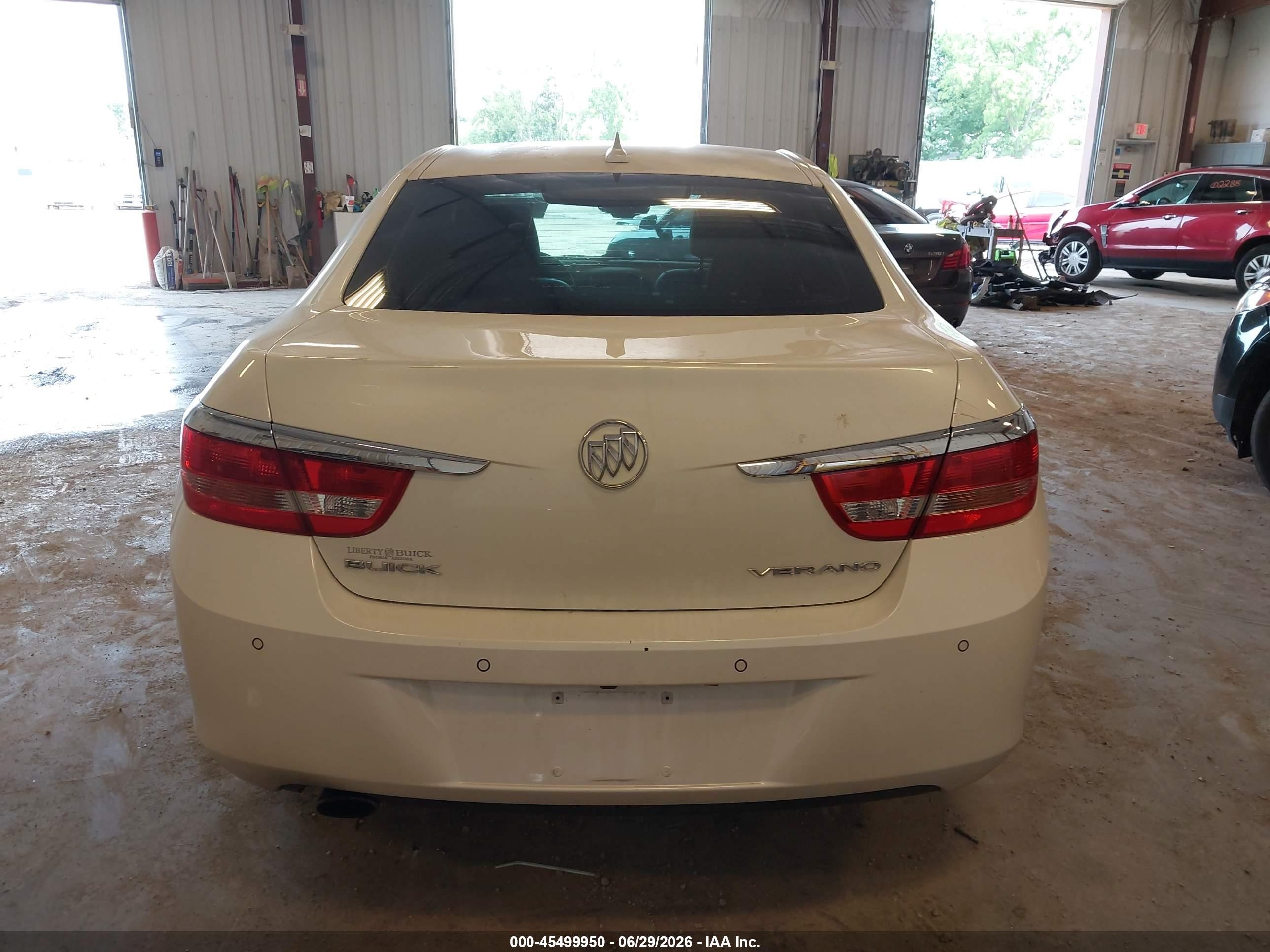 2013 Buick Verano Leather Group White vin: 1G4PS5SK4D4132953