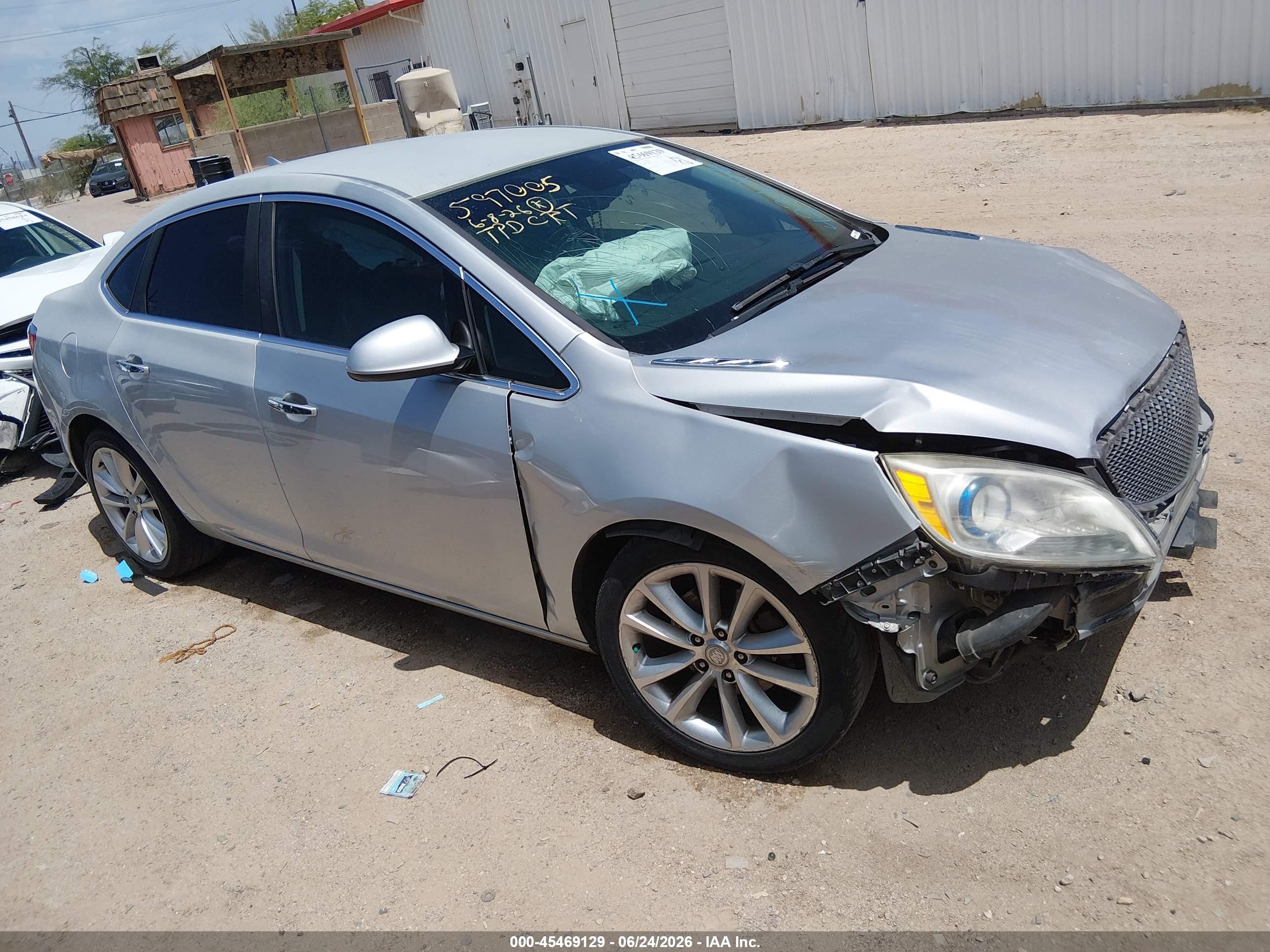 2013 Buick Verano Leather Group Silver vin: 1G4PS5SK4D4236116