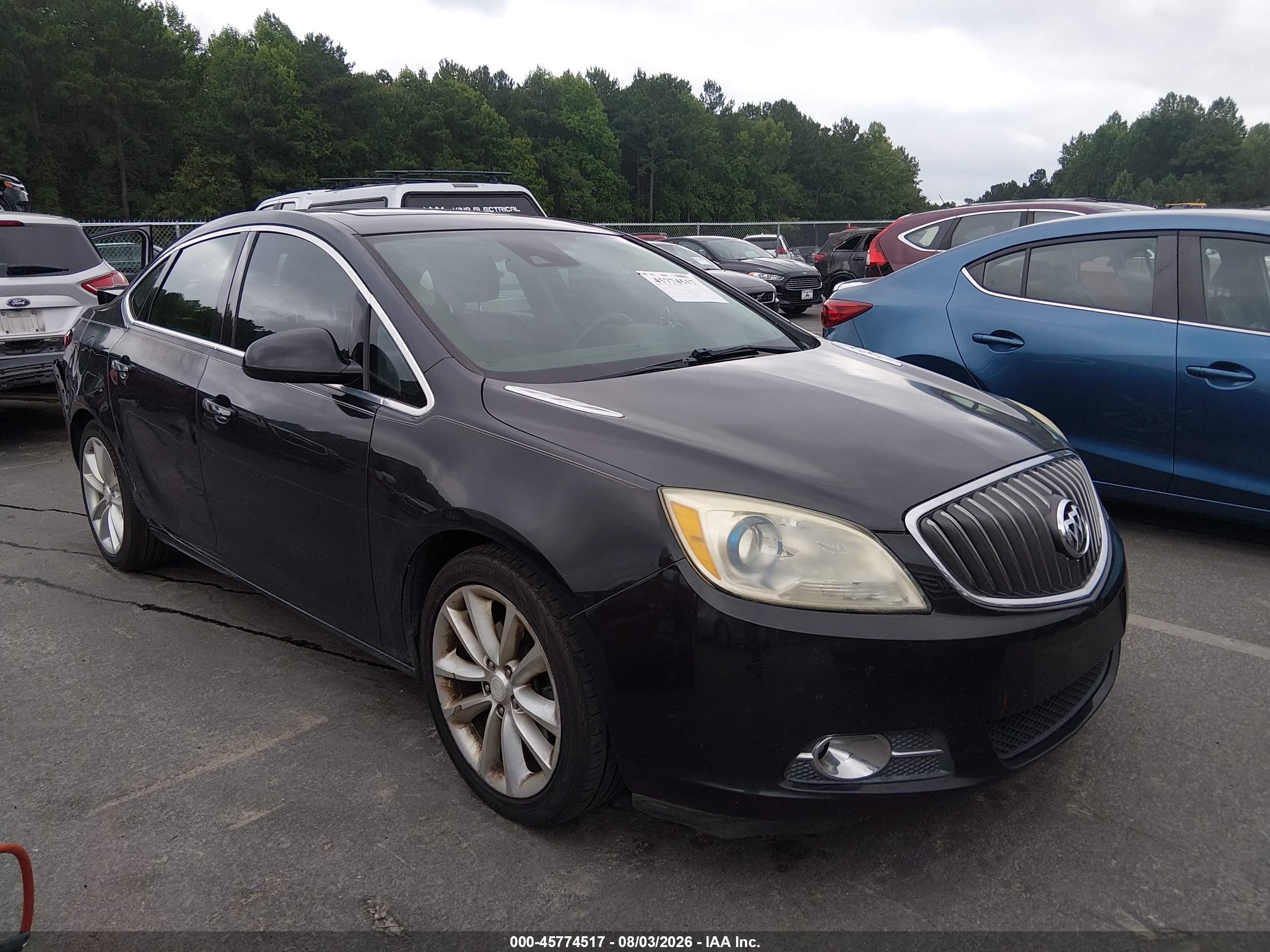 2014 Buick Verano Leather Group Черный vin: 1G4PS5SK4E4206955