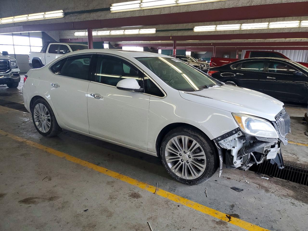 2015 Buick Verano White vin: 1G4PS5SK4F4144524