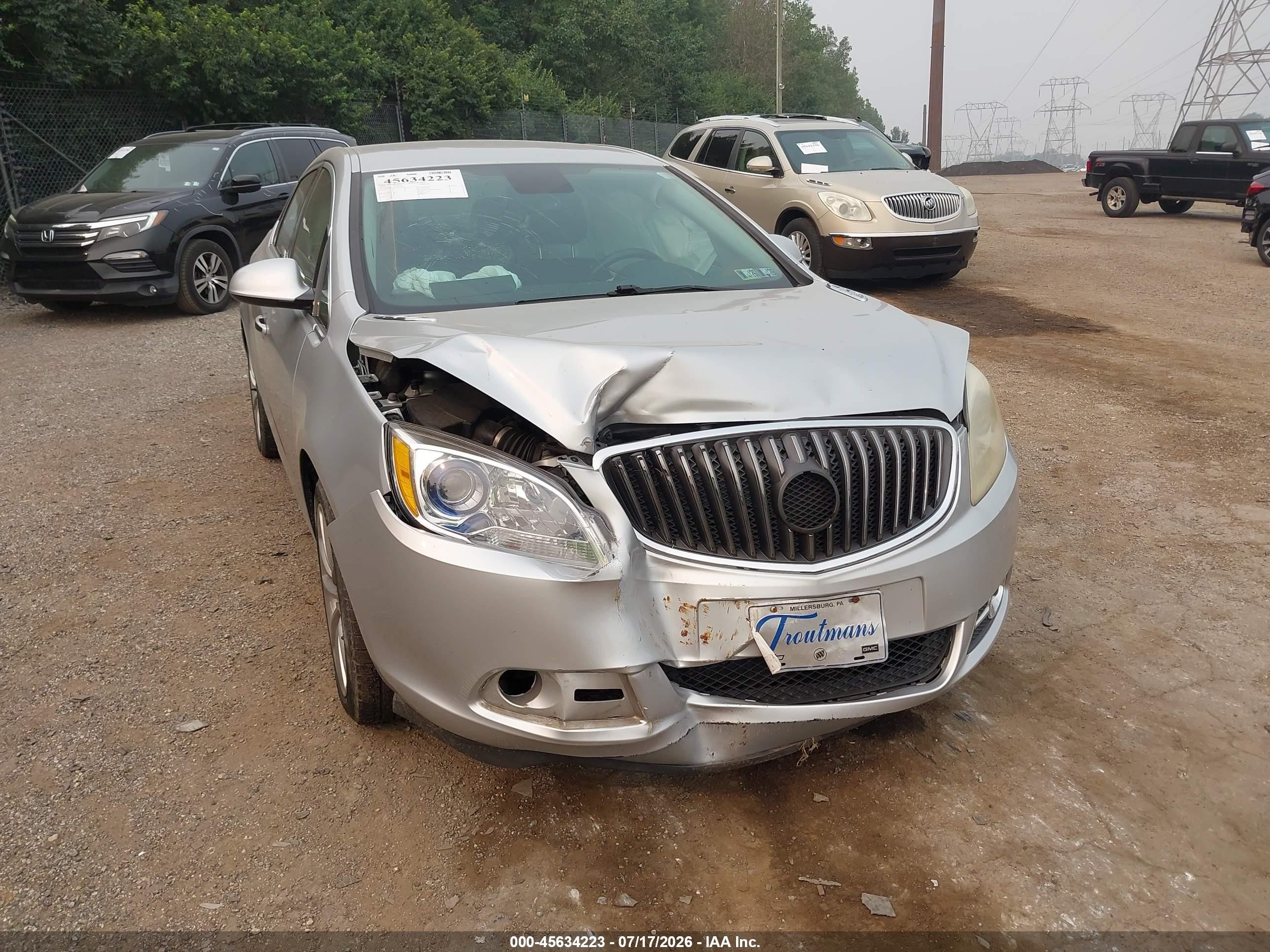 2013 Buick Verano Leather Group Серебряный vin: 1G4PS5SK5D4182230