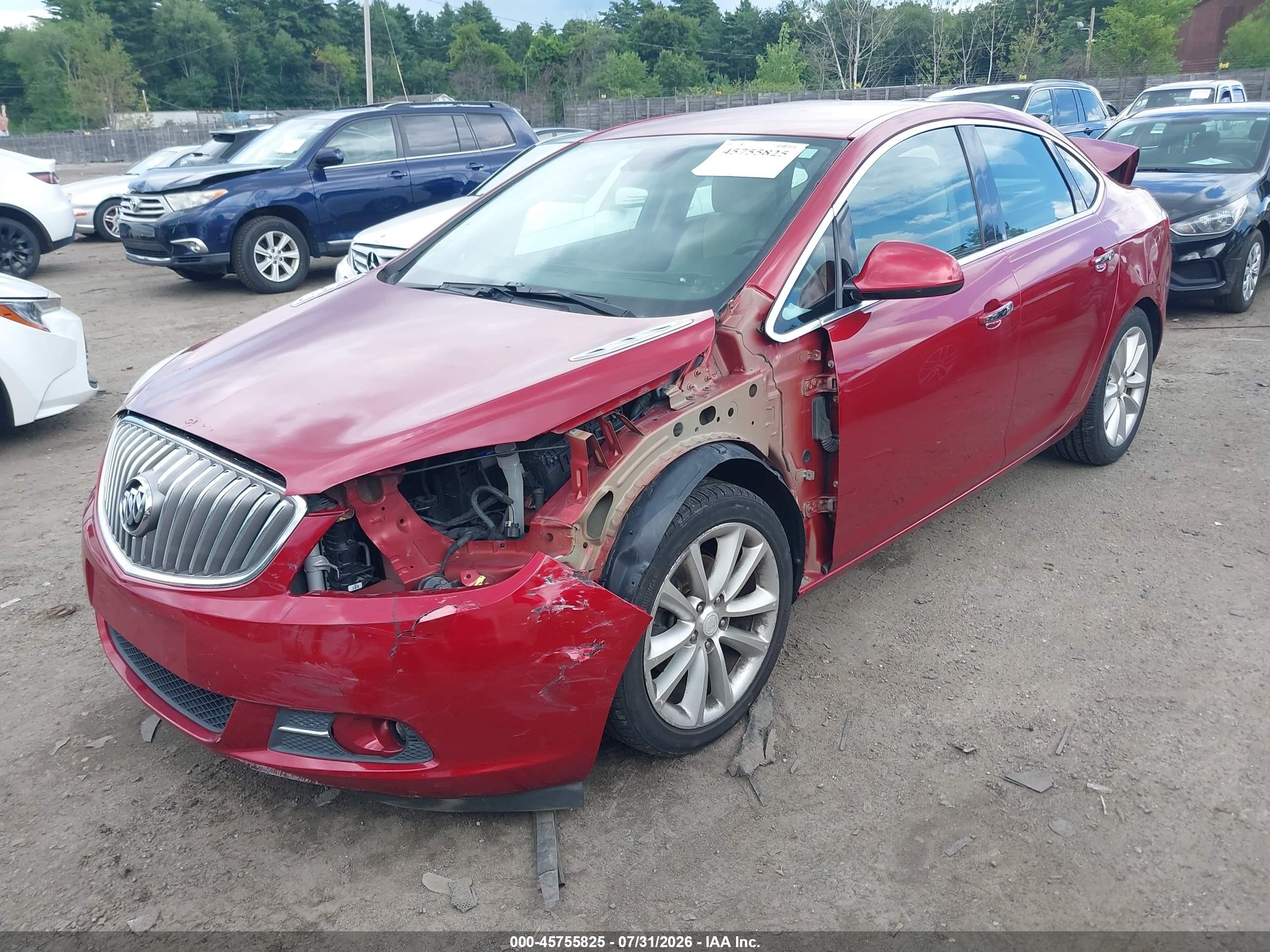2013 Buick Verano Leather Group Red vin: 1G4PS5SK5D4183412