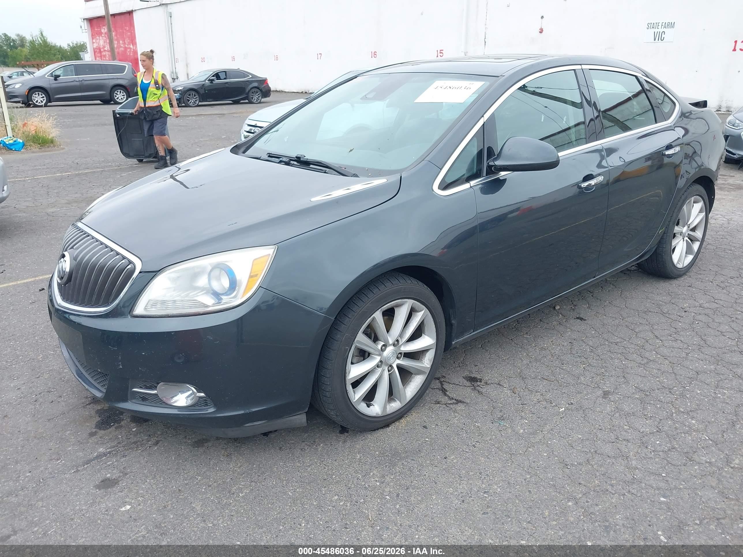 2015 Buick Verano Leather Group Серый vin: 1G4PS5SK5F4184661