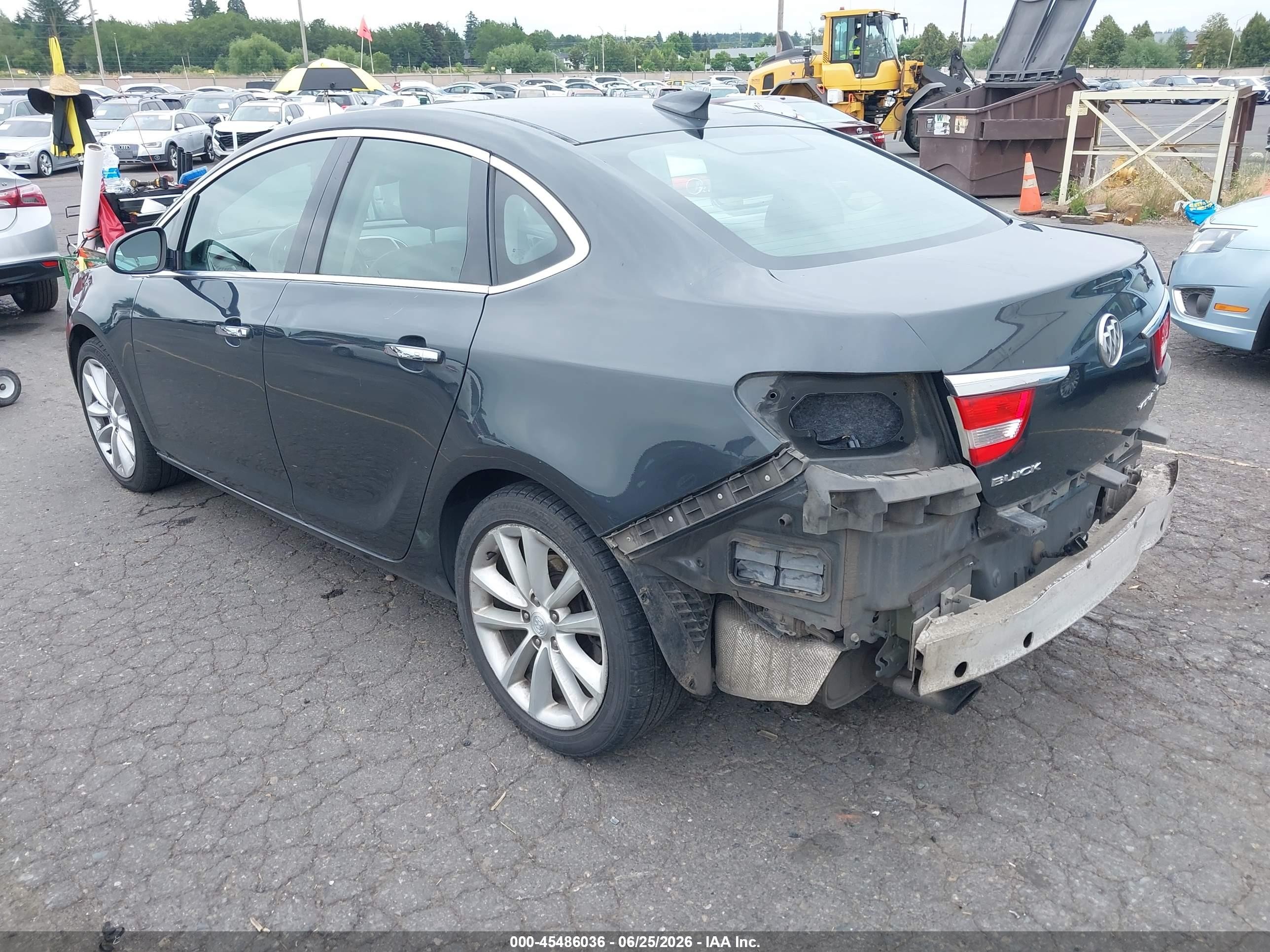 2015 Buick Verano Leather Group Серый vin: 1G4PS5SK5F4184661