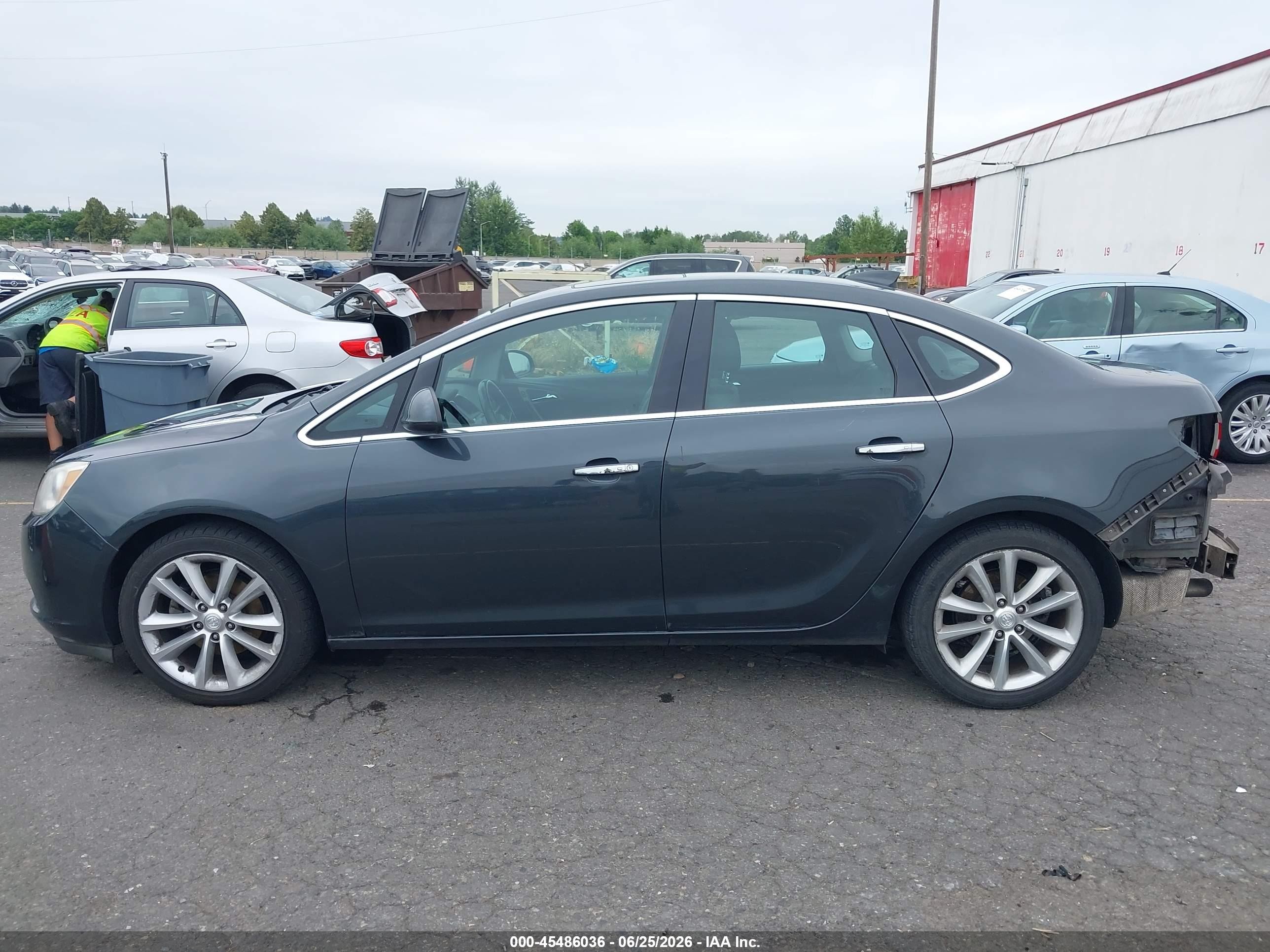 2015 Buick Verano Leather Group Серый vin: 1G4PS5SK5F4184661